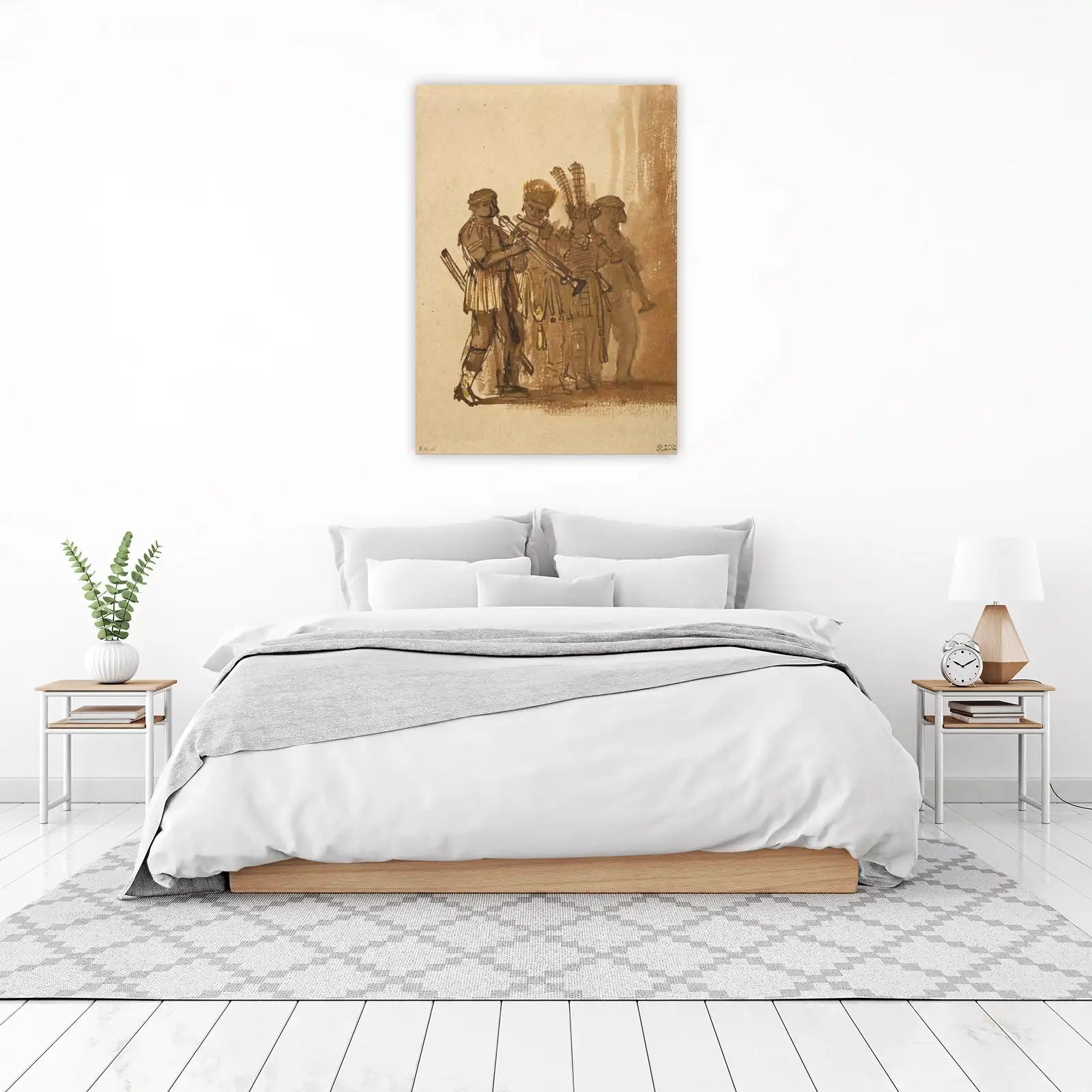 Vintage Musicians Band Wall Art