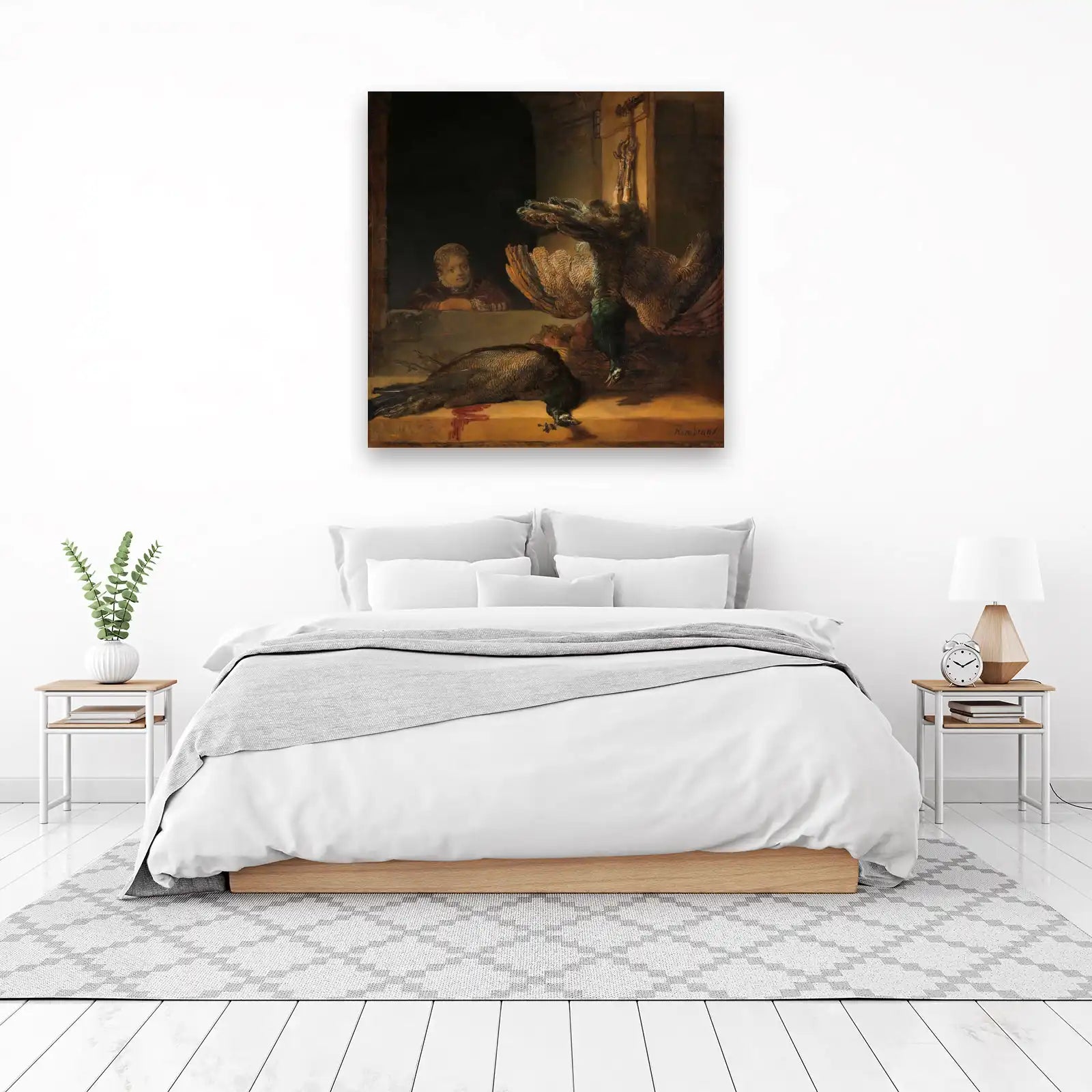Still Life Peacock Rembrandt Wall Art