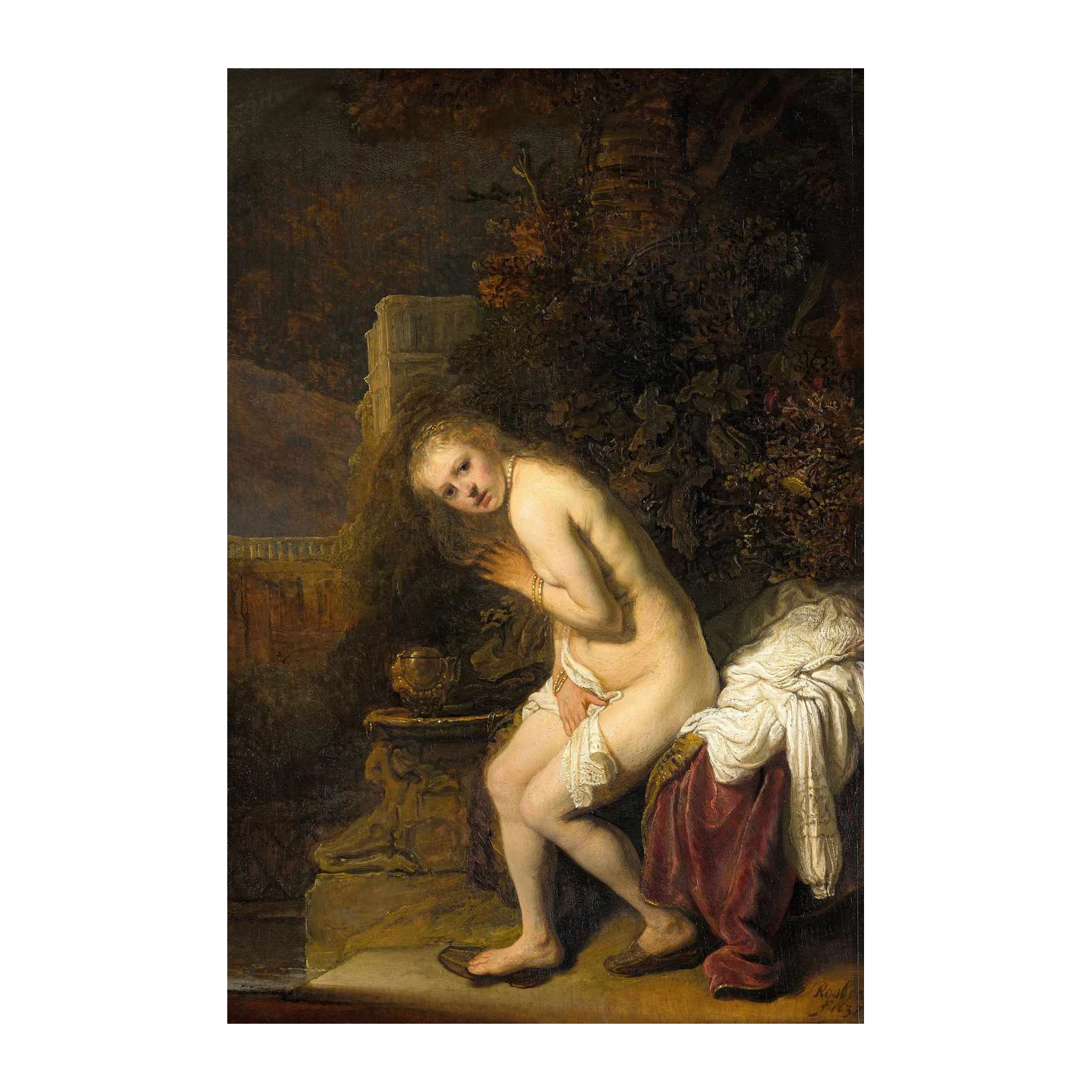 Rembrandt's Bathsheba Oil Painting Wall Art