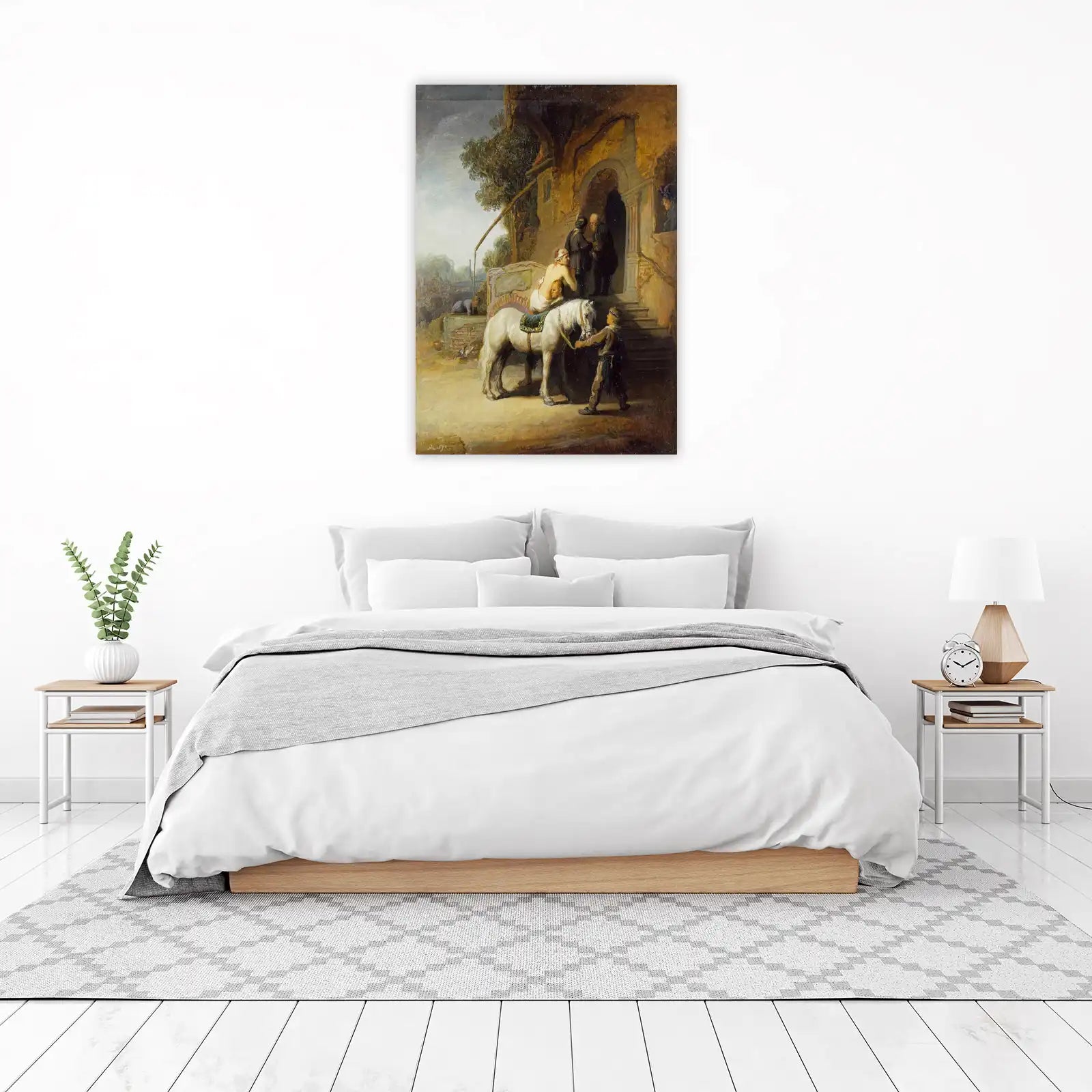 Elegant Horse & Figures Baroque Wall Art