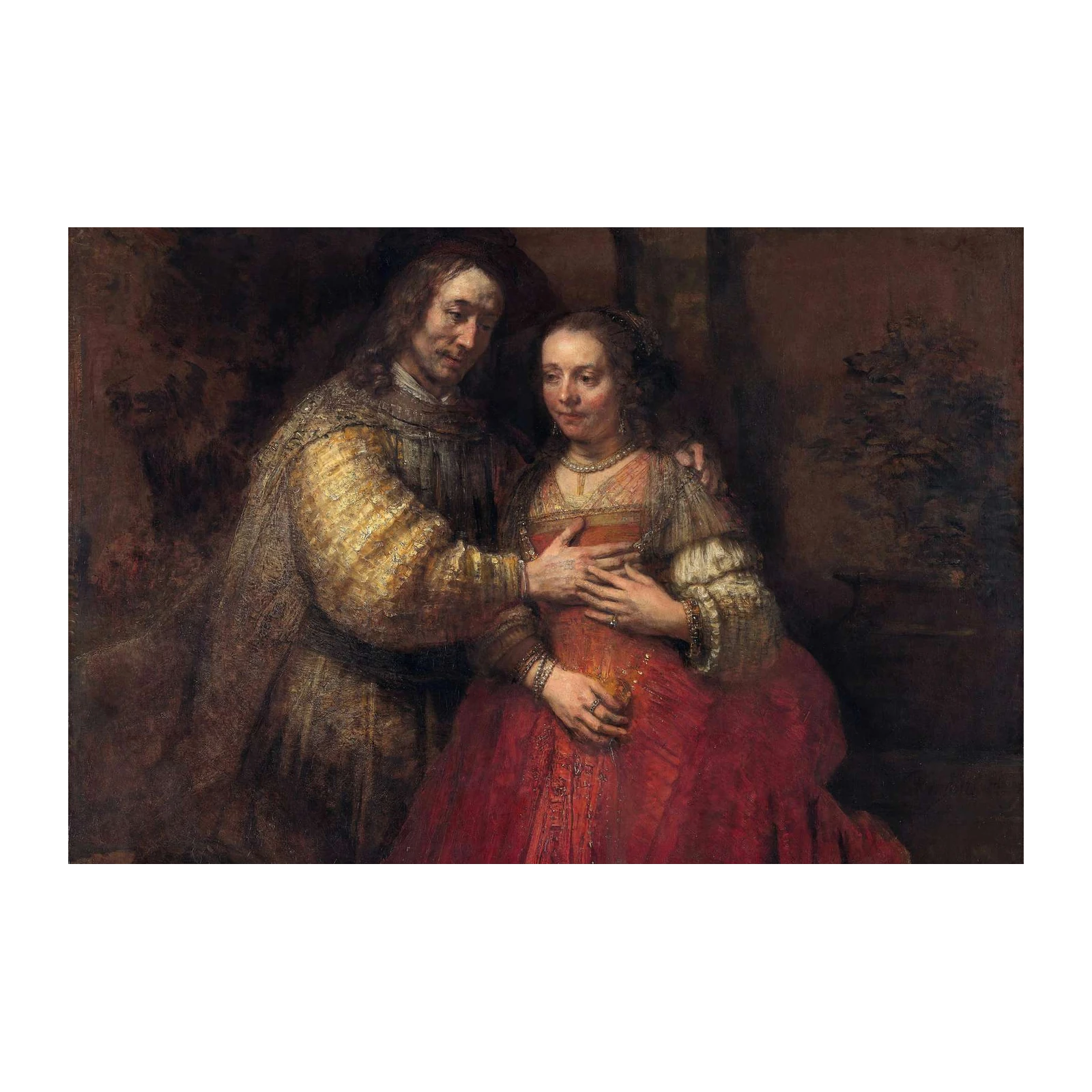 Rembrandt's The Jewish Bride Wall Art Wall Art