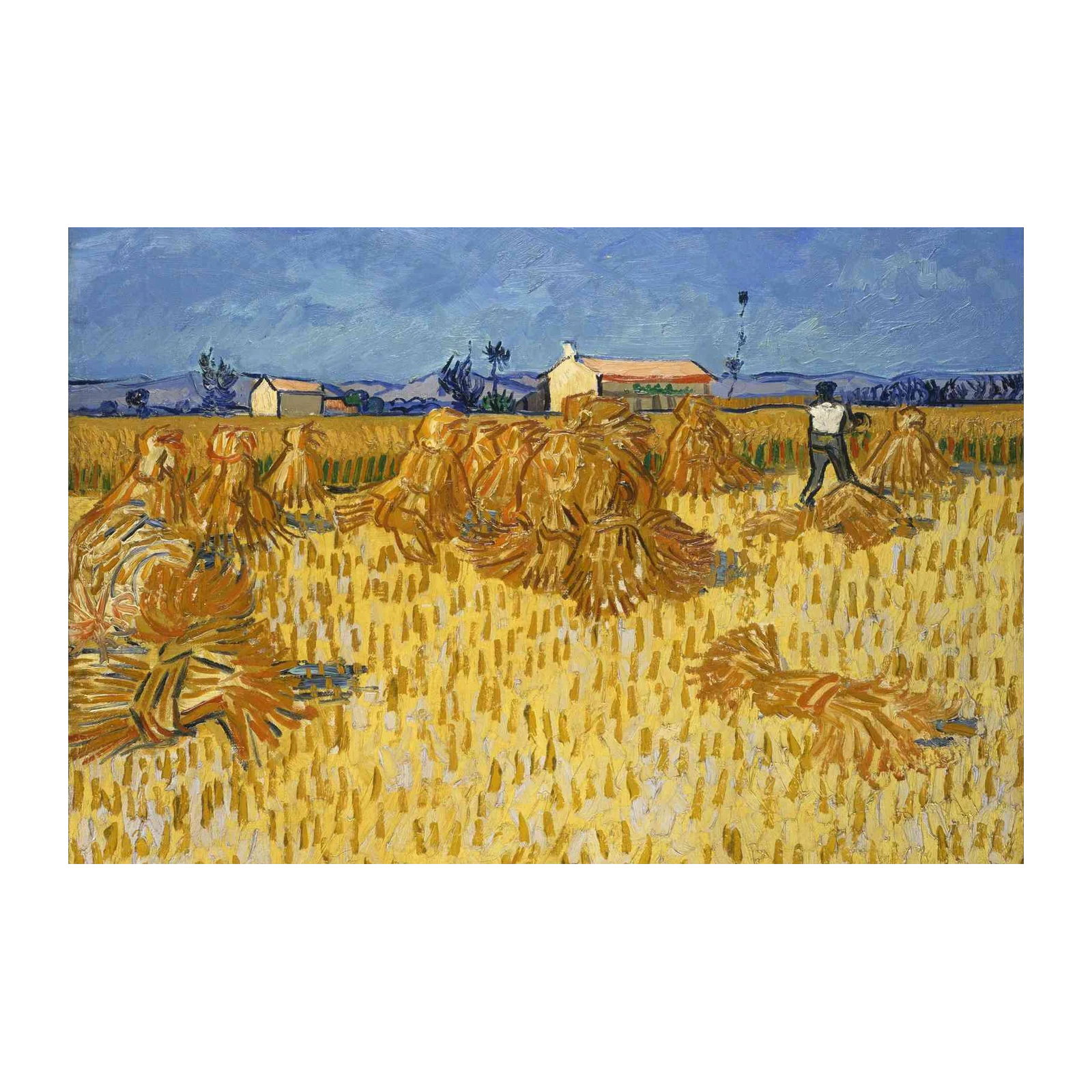 Van Gogh Haystacks Field Wall Art | Rustic Wall Art