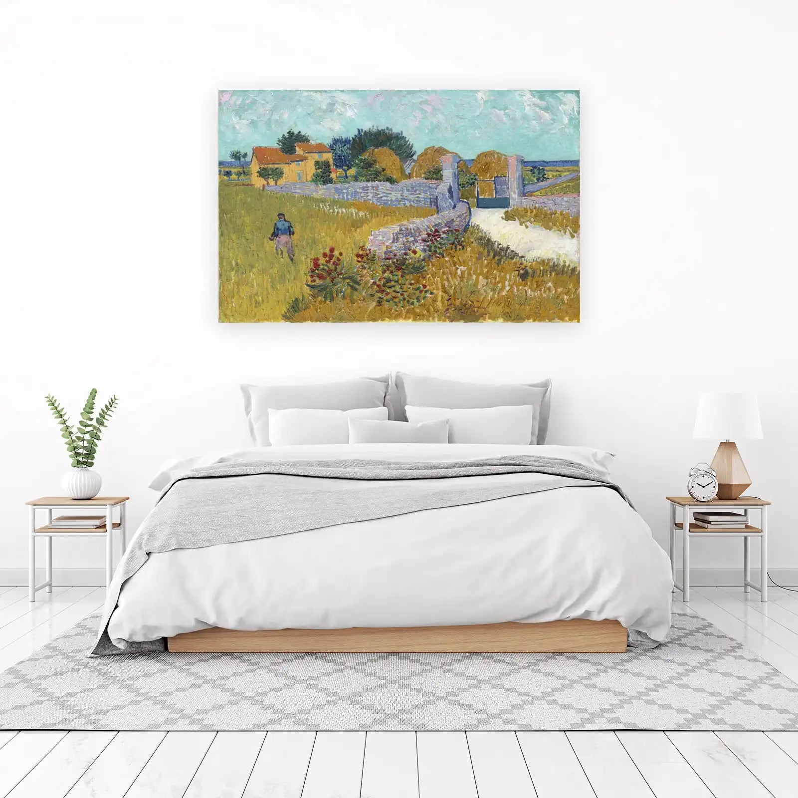 Vibrant Farm Landscape Van Gogh Wall Art