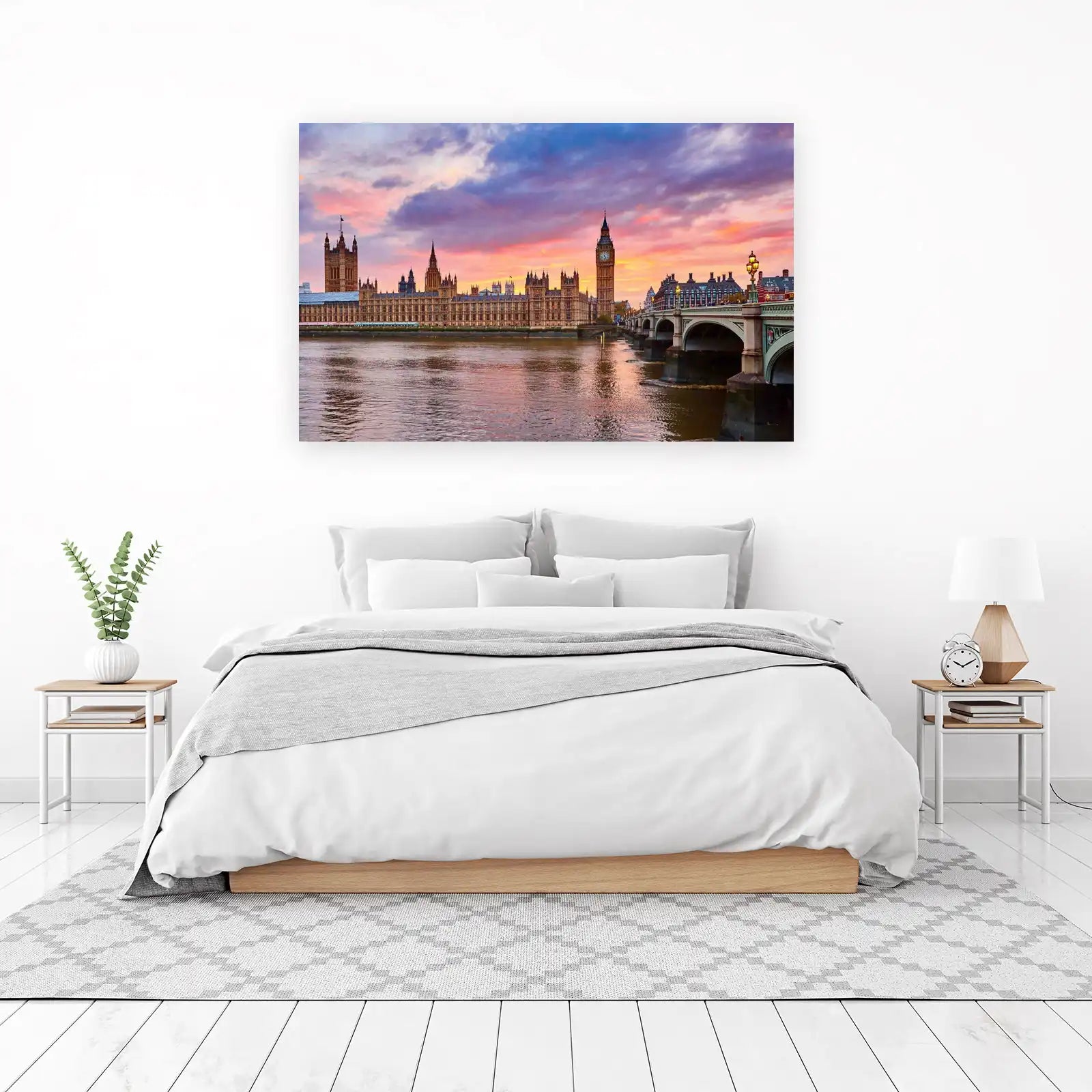 Iconic London Big Ben Sunset Wall Art