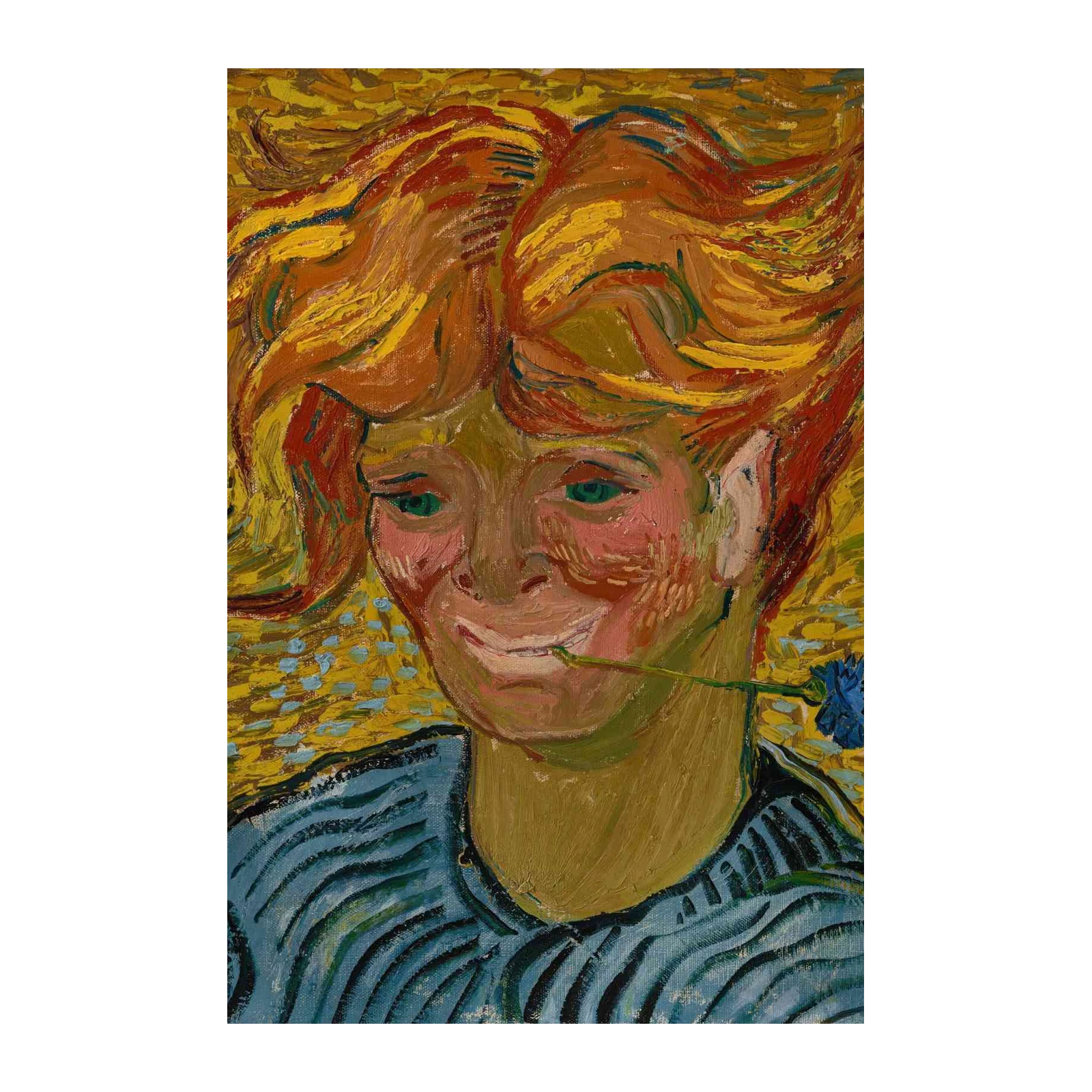 Vincent's "Head of a Peasant Woman" Wall Art
