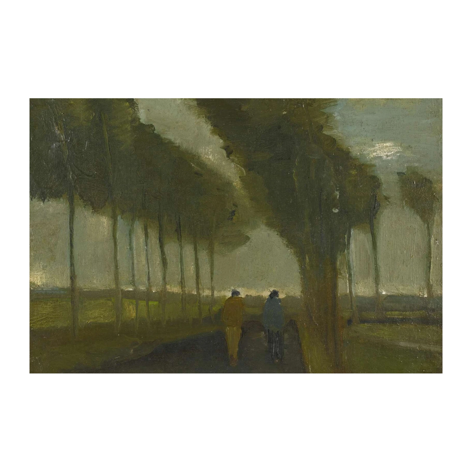 Impressionistic Alleyway Walk Wall Art