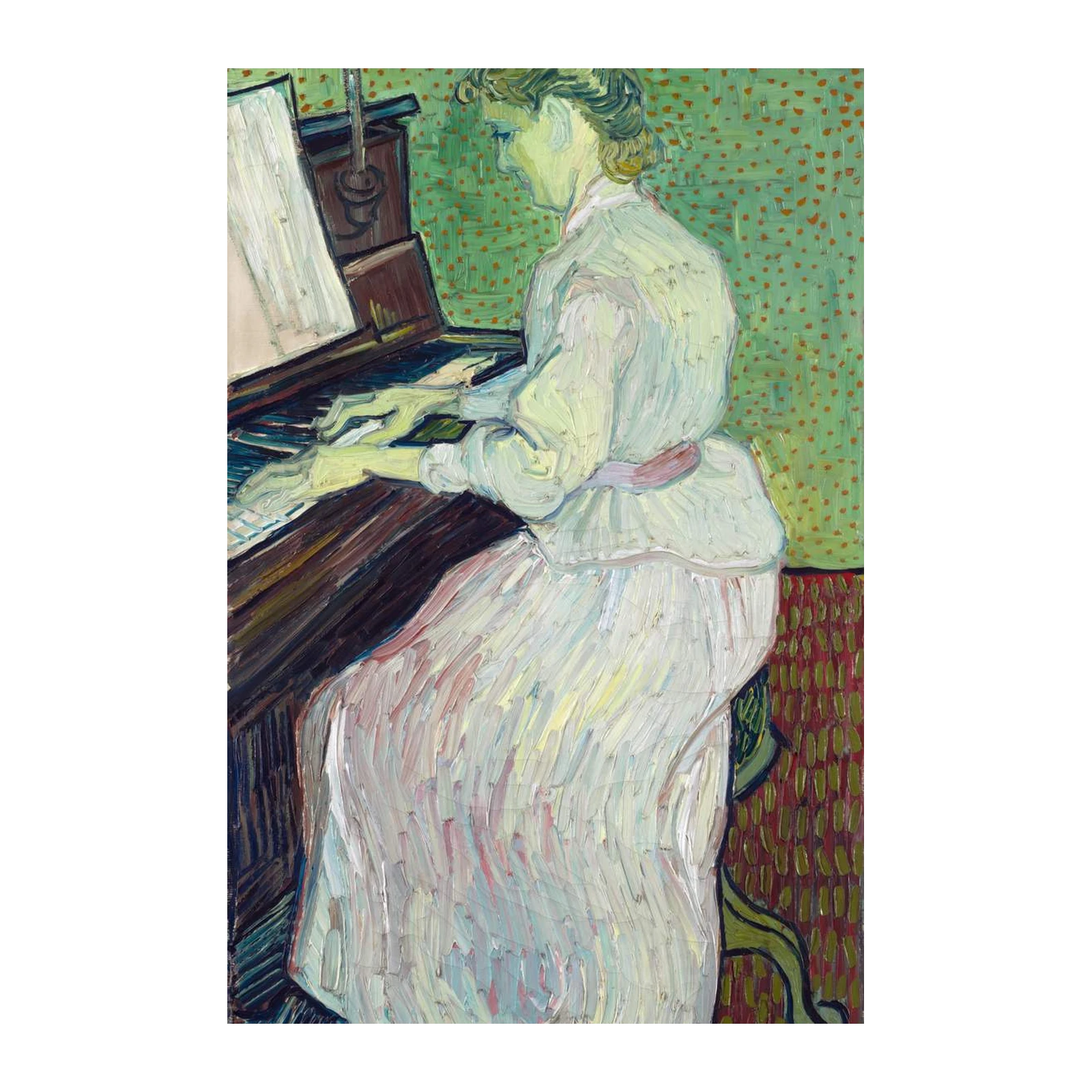 Woman Playing Piano Wall Art