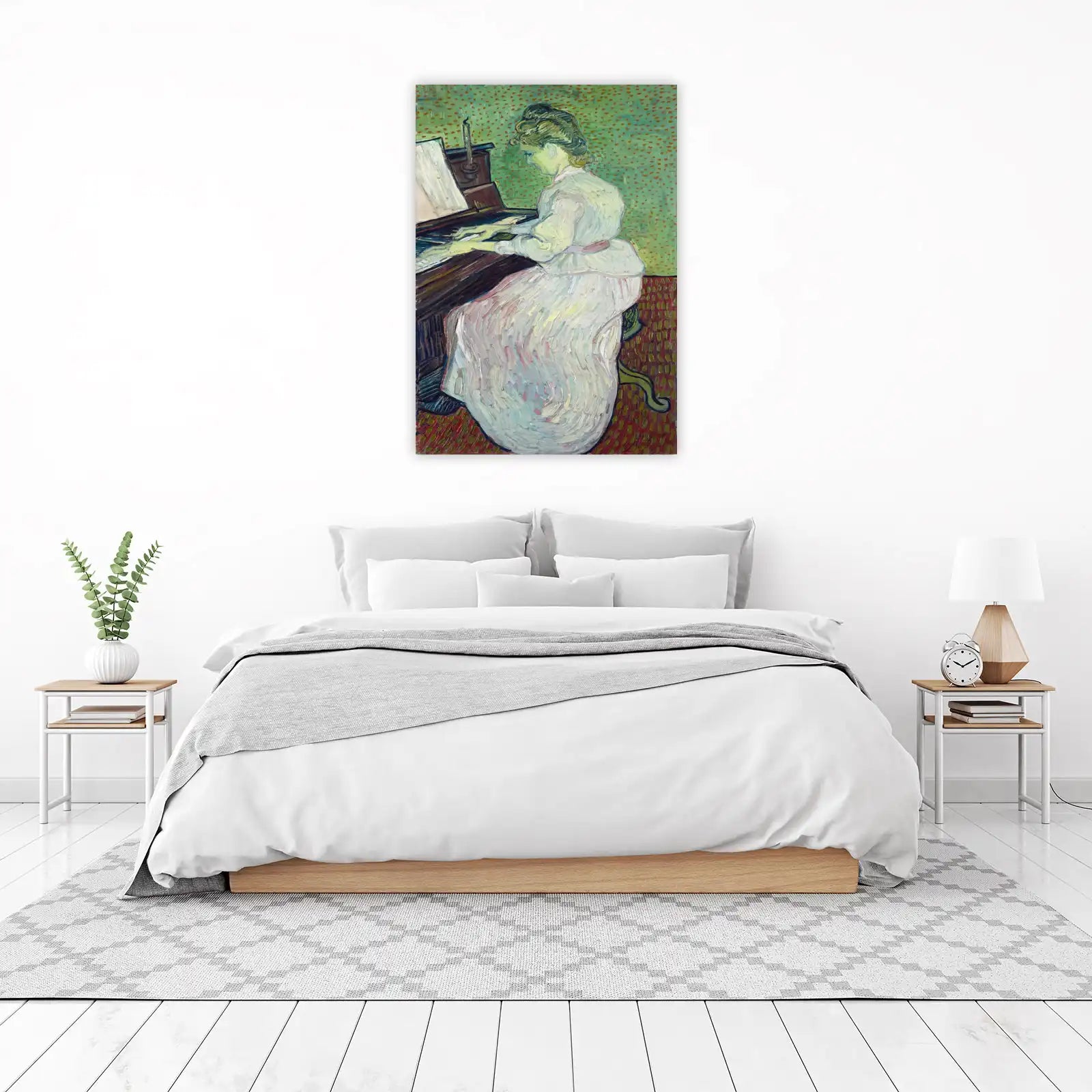 Woman Playing Piano Wall Art
