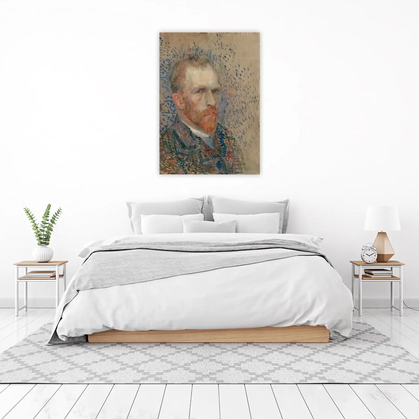 Van Gogh Self-Portrait with Green Eyes Wall Art