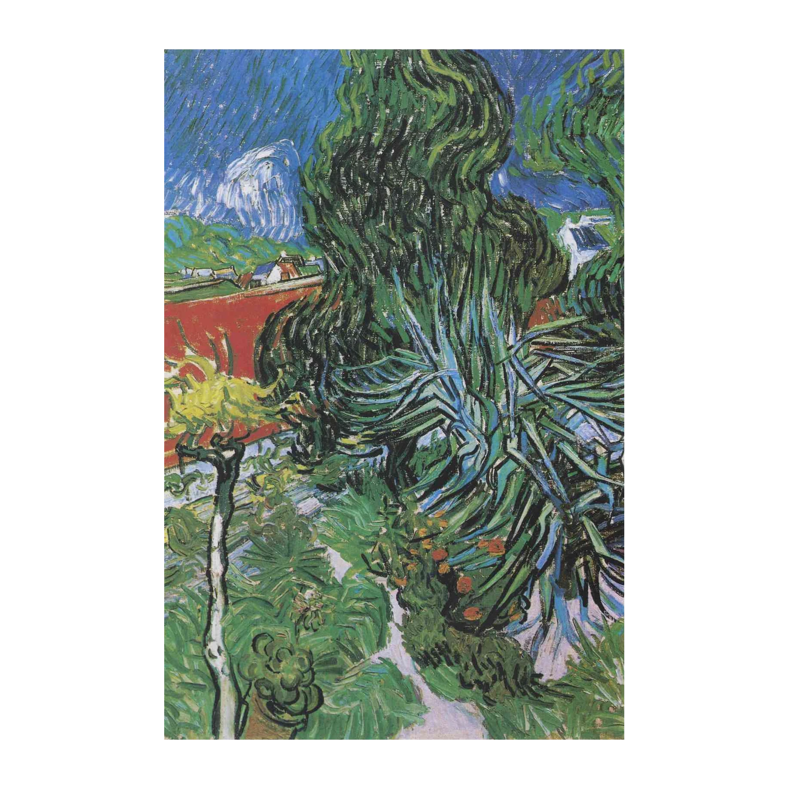 Van Gogh Cypresses Landscape Wall Art