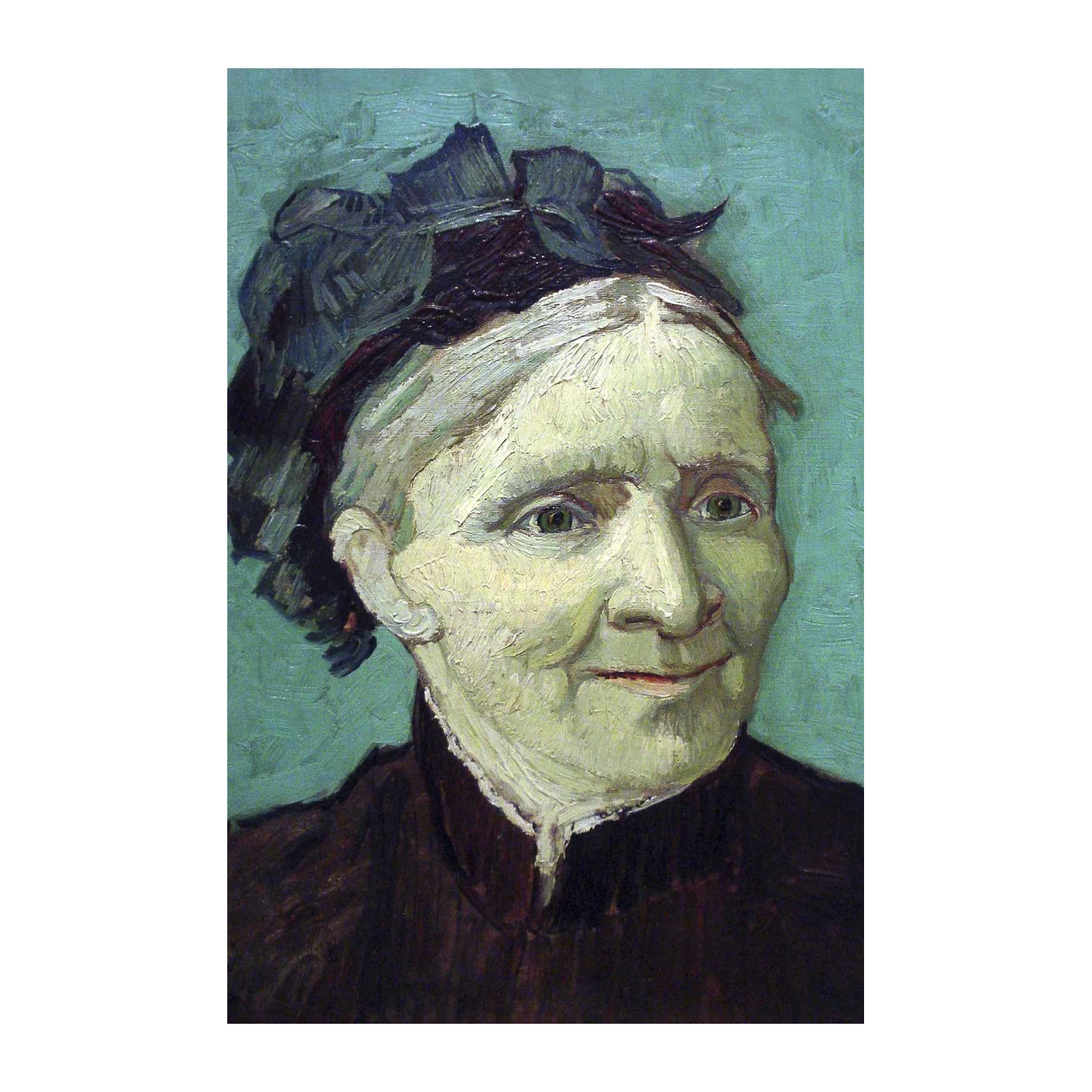 Vintage Portrait Woman Oil Painting Wall Art