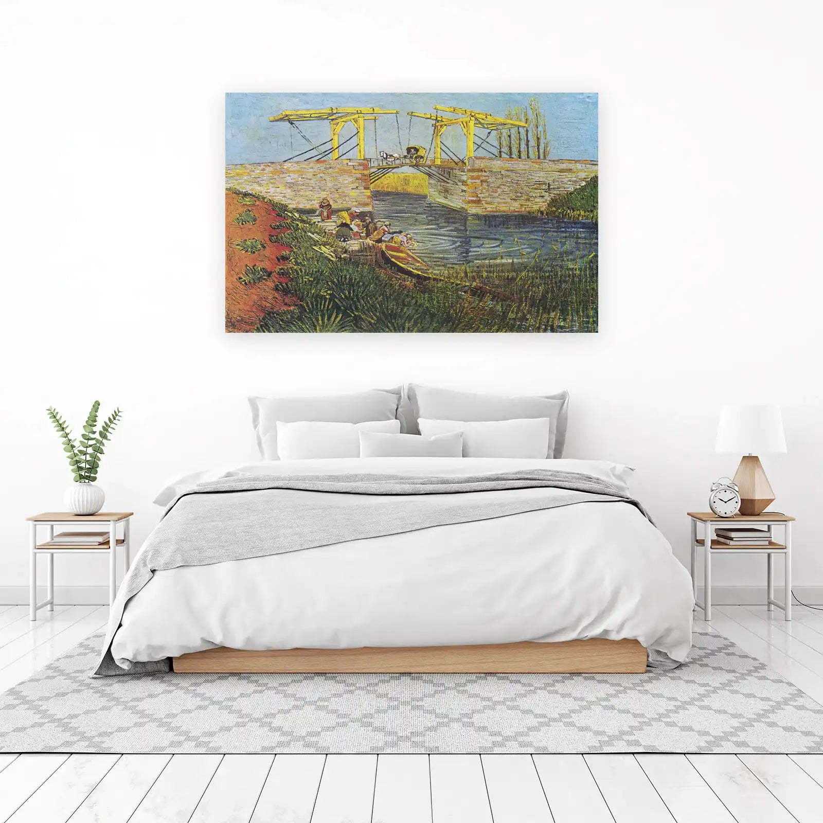 Van Gogh's Arles Drawbridge Landscape Wall Art