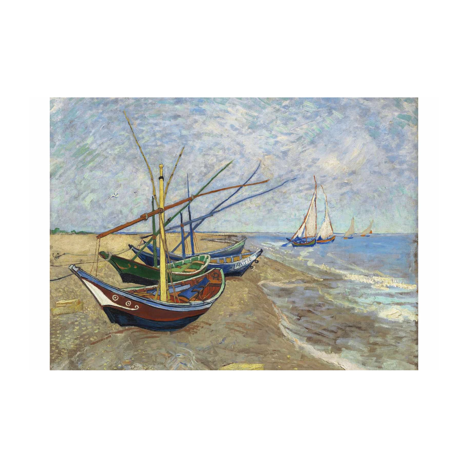 Boats at Saintes-Maries Wall Art