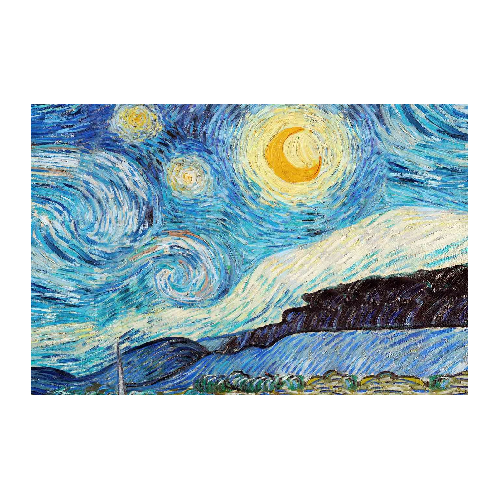 Vibrant Starry Night Wall Art Wall Art