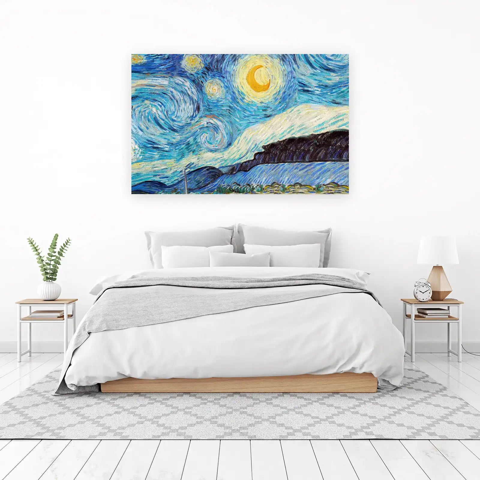 Vibrant Starry Night Wall Art Wall Art