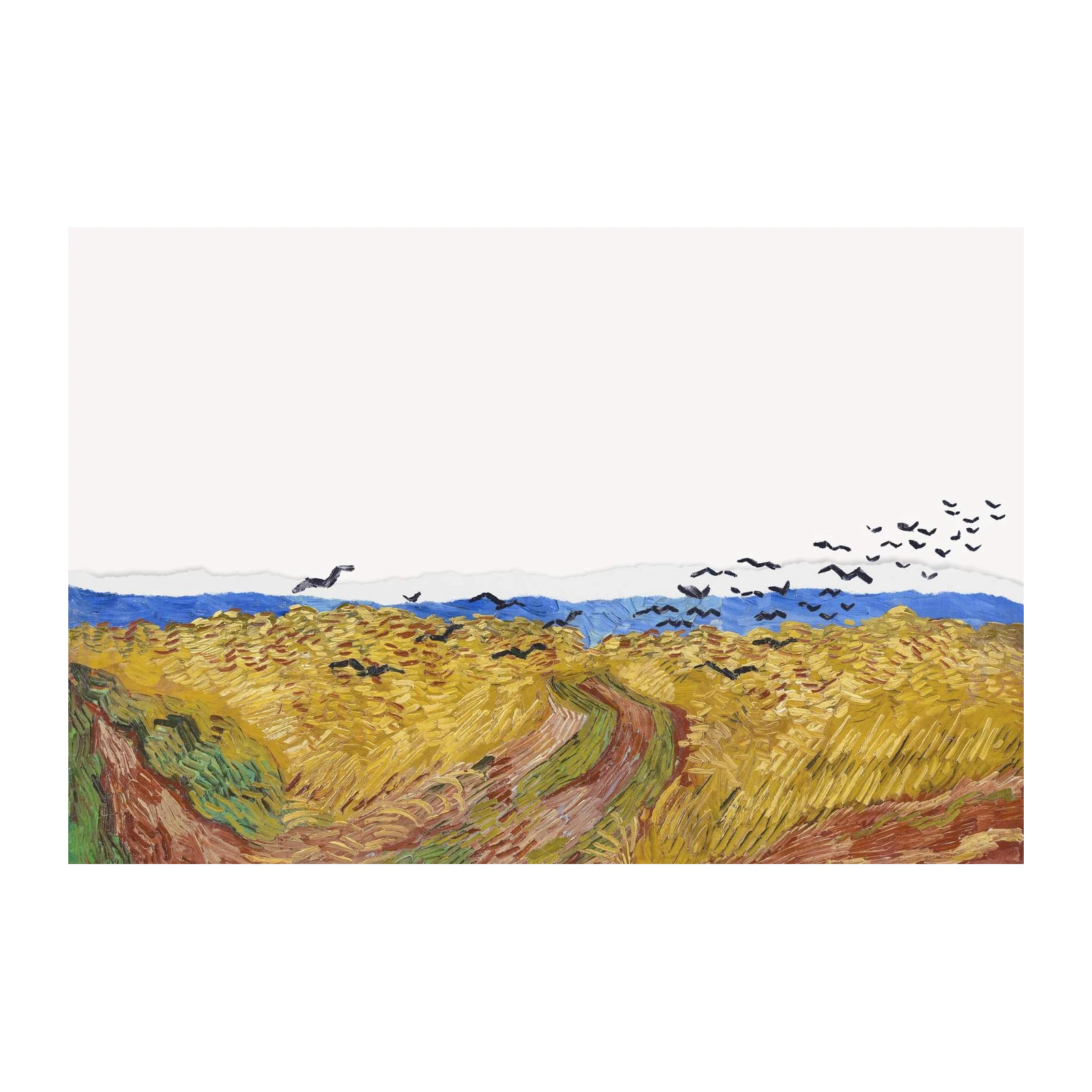 Vincent's Wheat Field Sky of Crows Wall Art