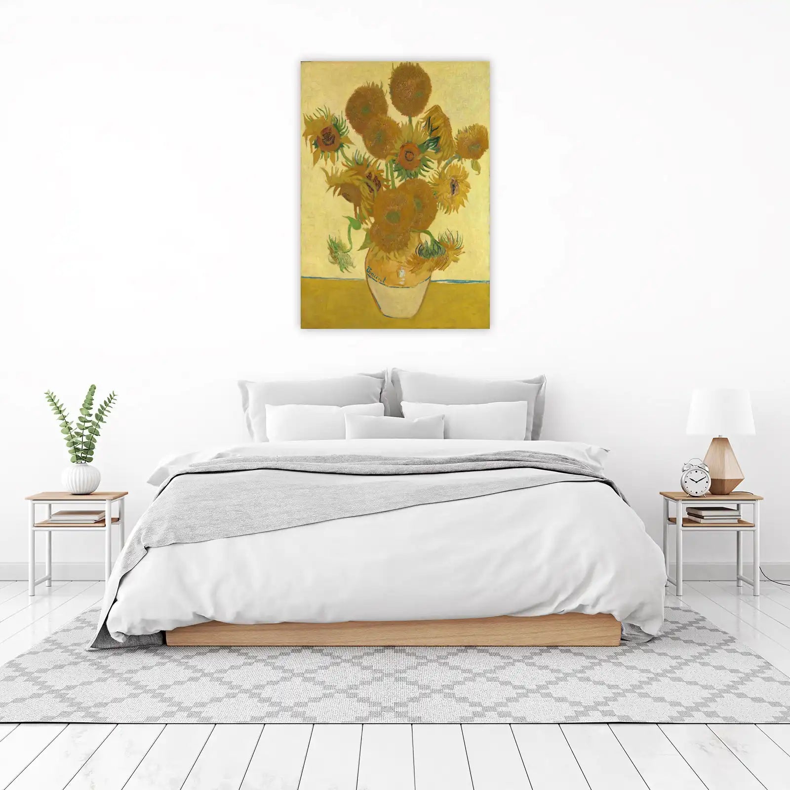 Vibrant Sunflowers Vase Wall Art