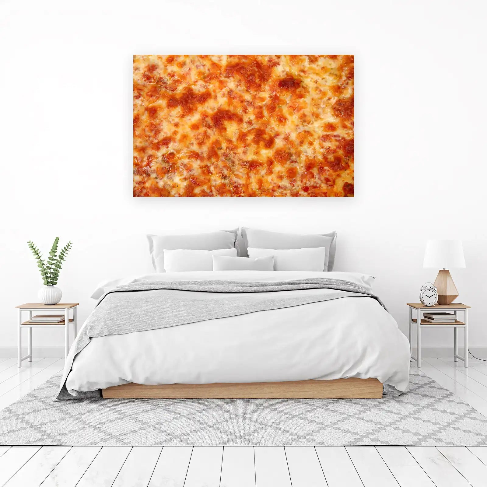 Melted Mozzarella & Marinara Pizza Wall Art