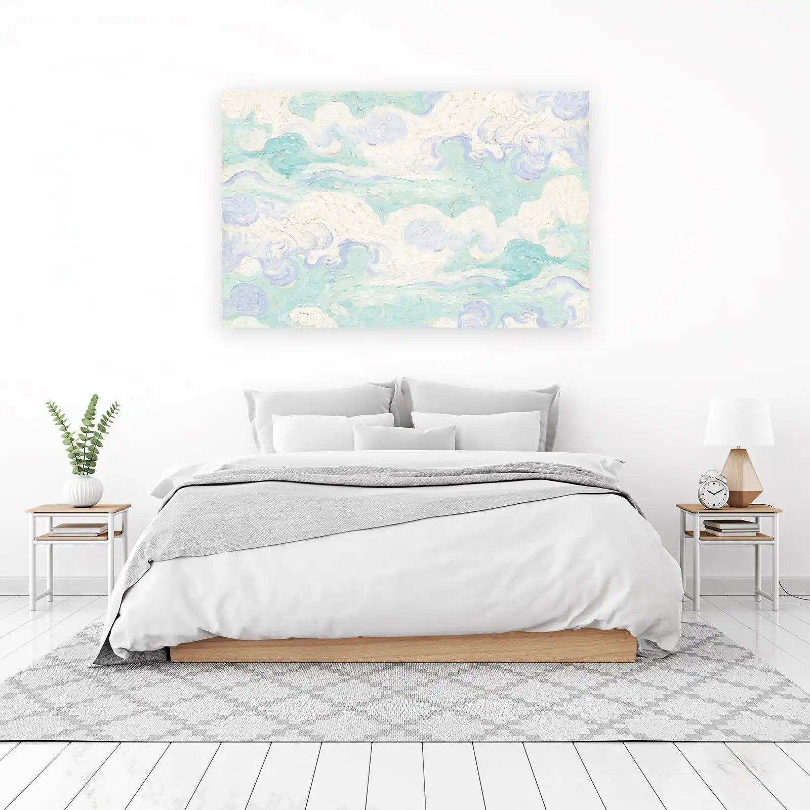 Serene Sky Swirls Impressionist Wall Art