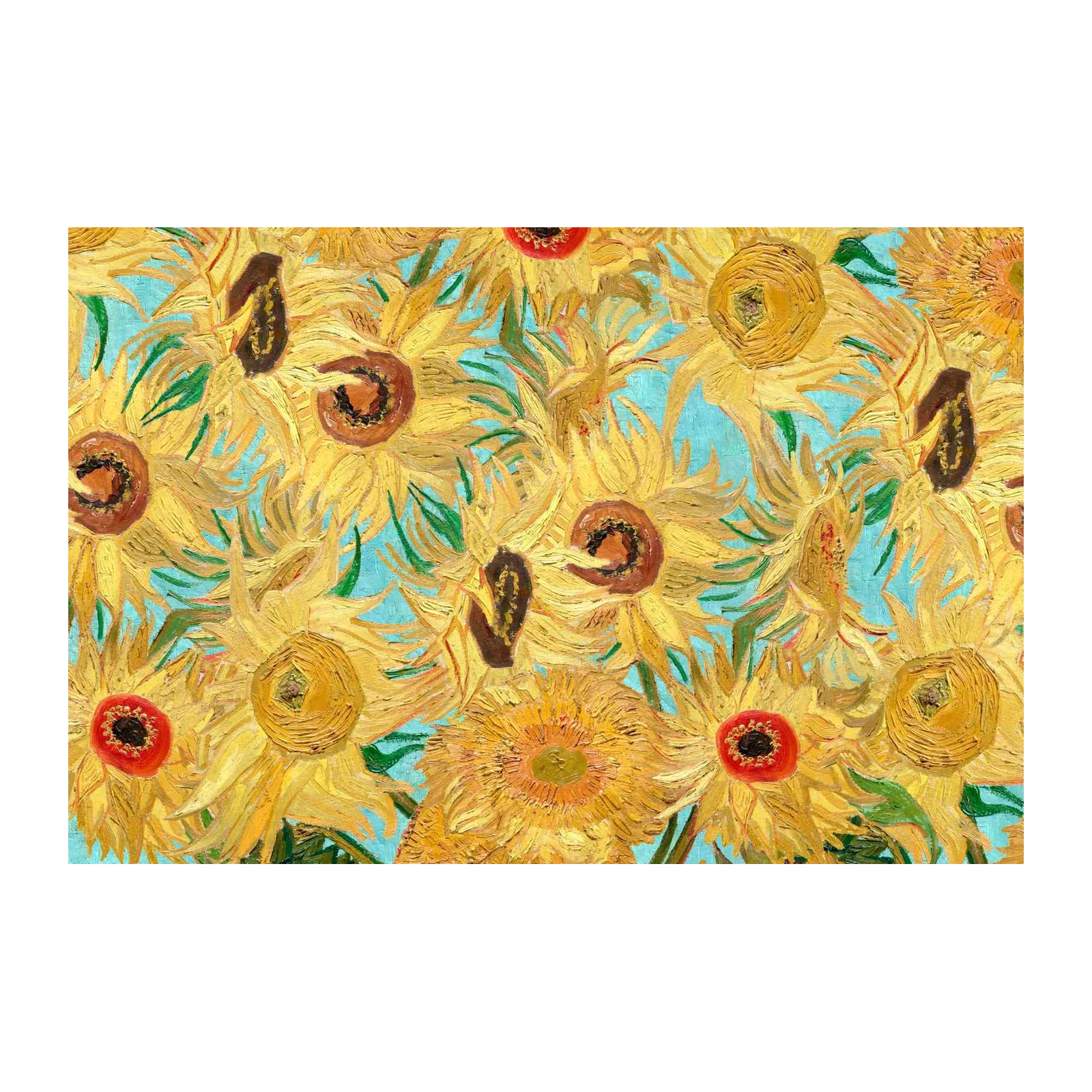 Van Gogh Sunflowers Vibrant Yellow Wall Art