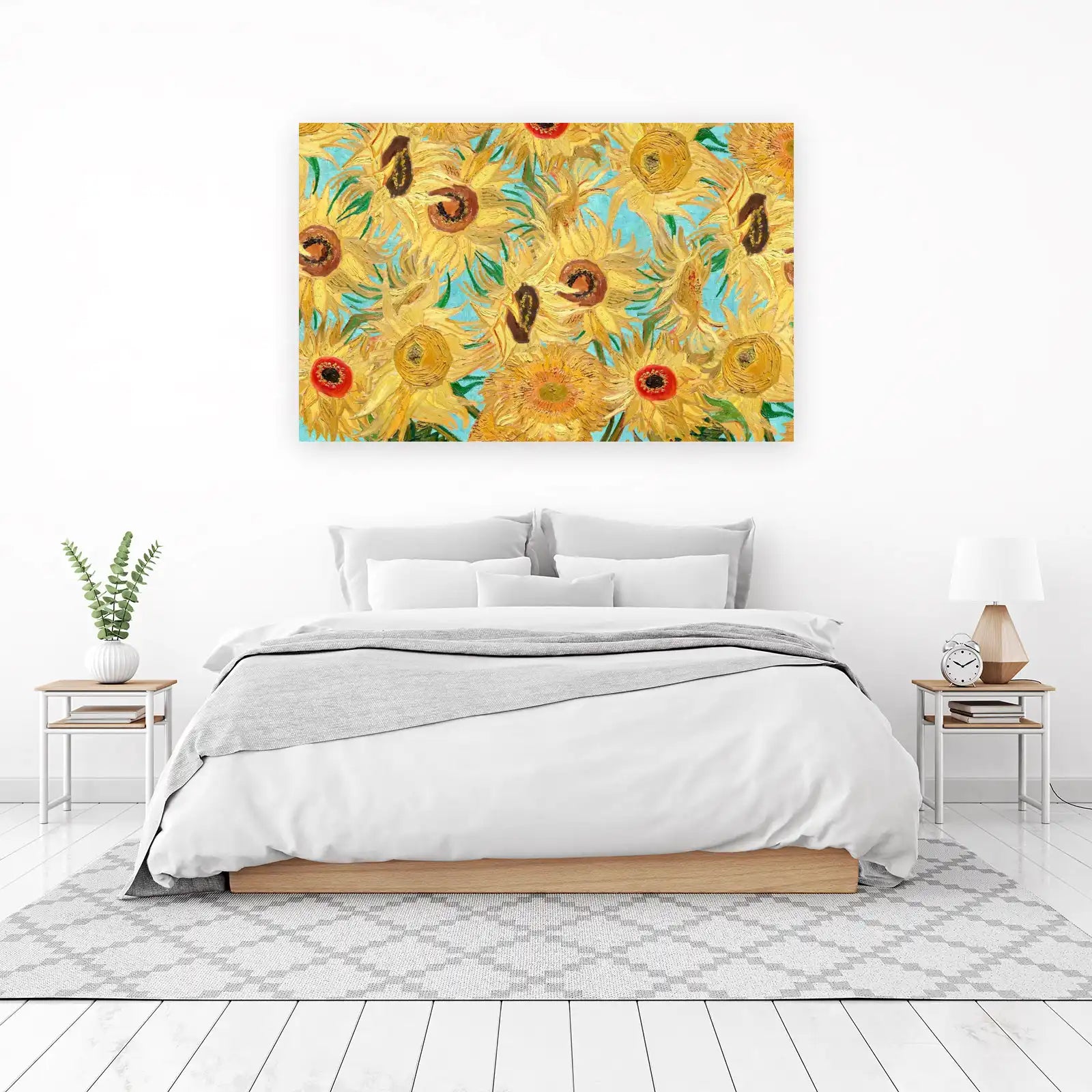 Van Gogh Sunflowers Vibrant Yellow Wall Art