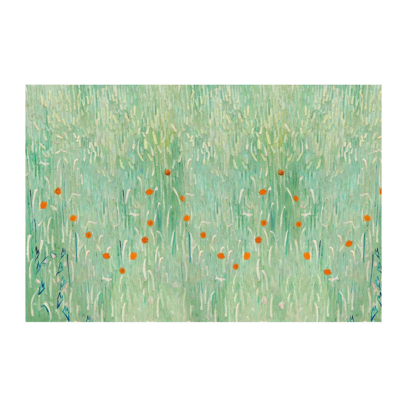 Vibrant Poppy Field Impressionist Wall Art