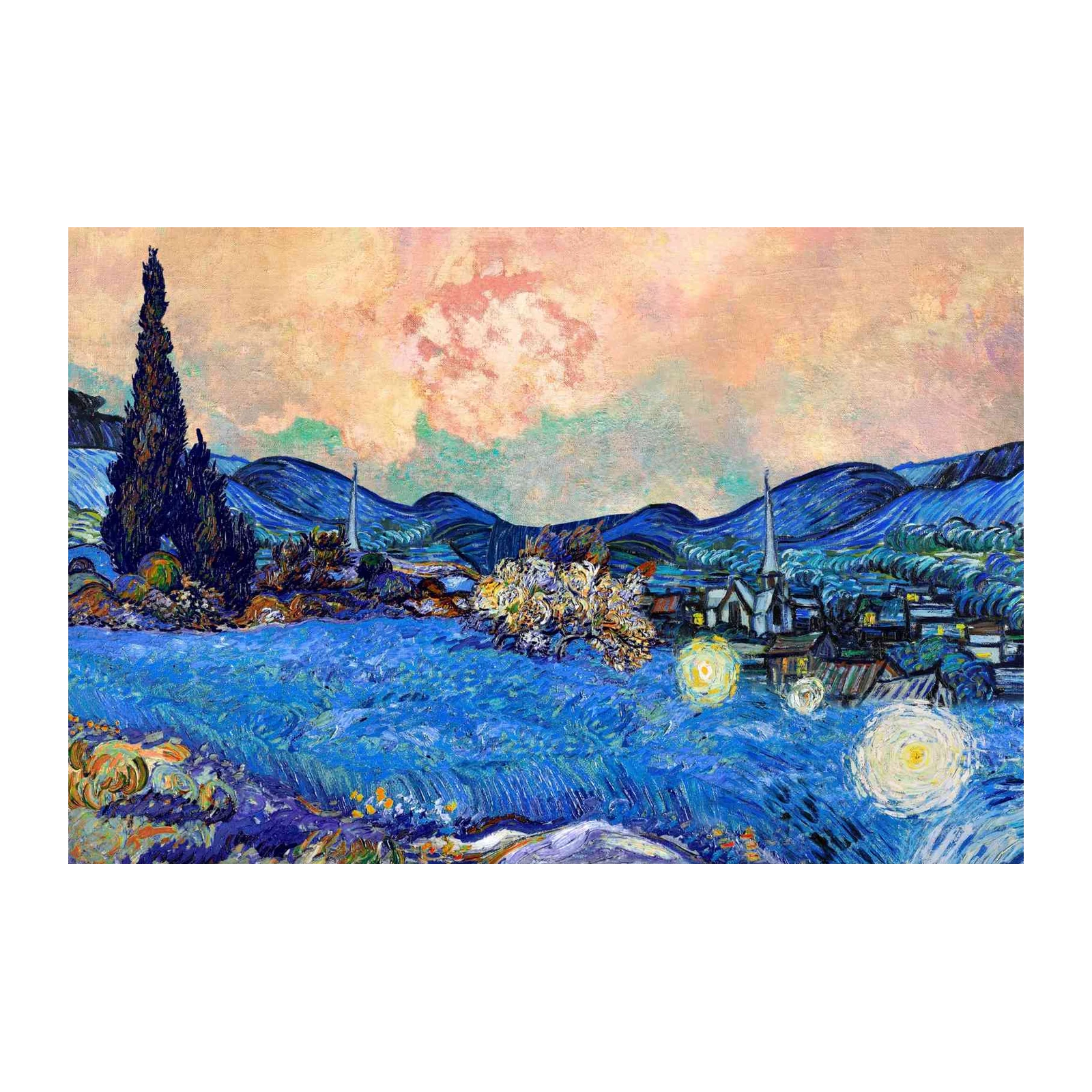 Van Gogh Starry Night Over The Rhone Wall Art