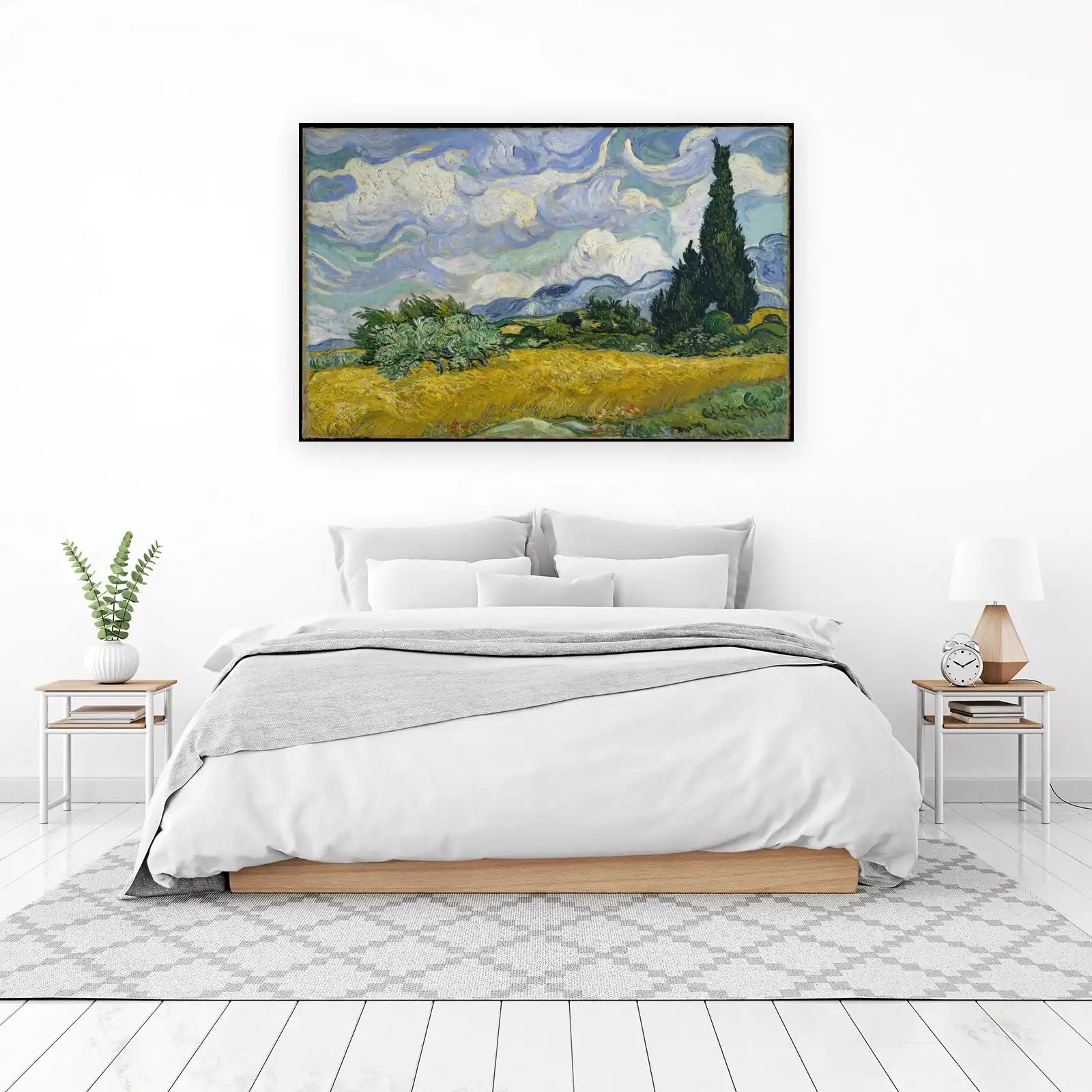 Van Gogh Wheat Field Cypress Wall Art