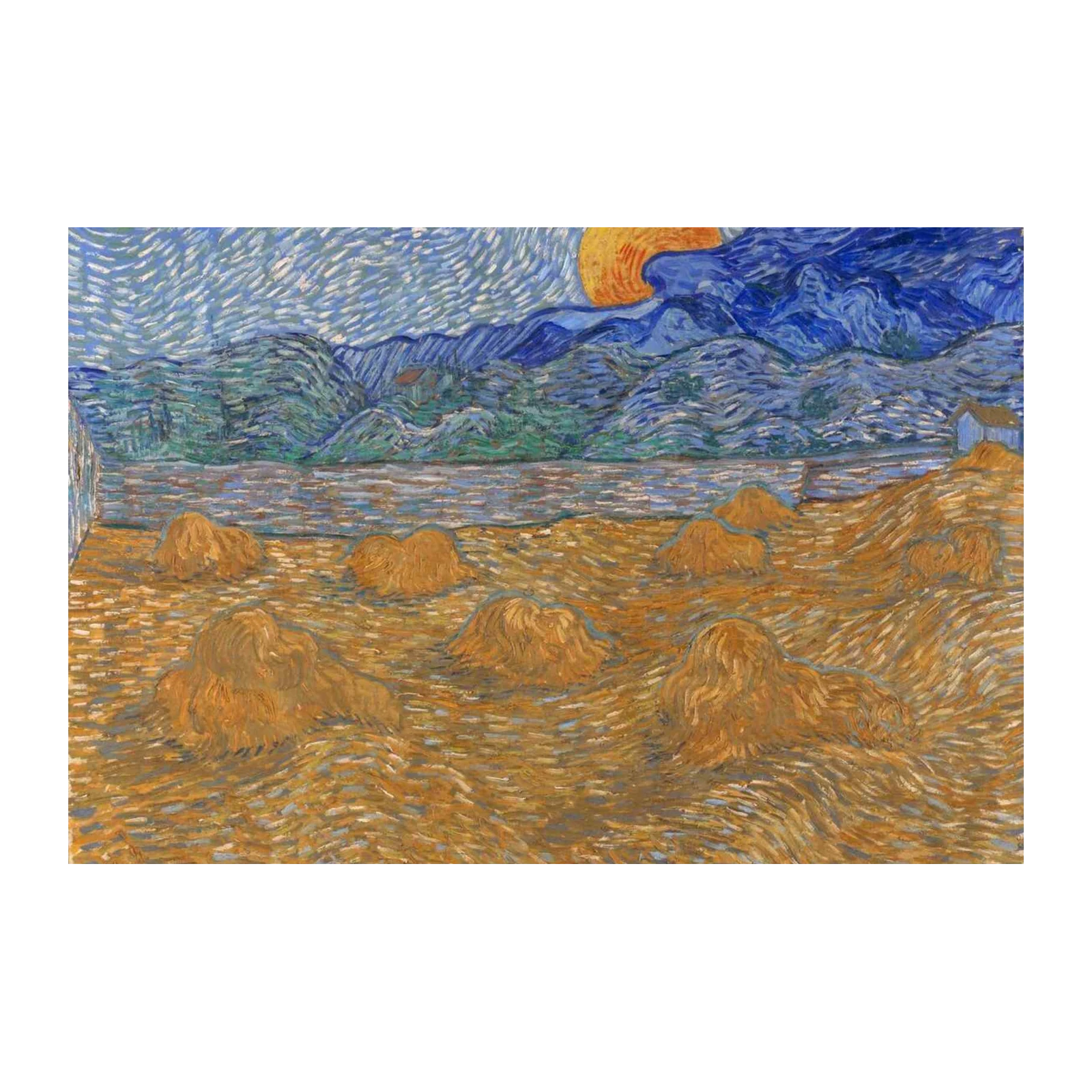 Van Gogh Haystacks Landscape Wall Art
