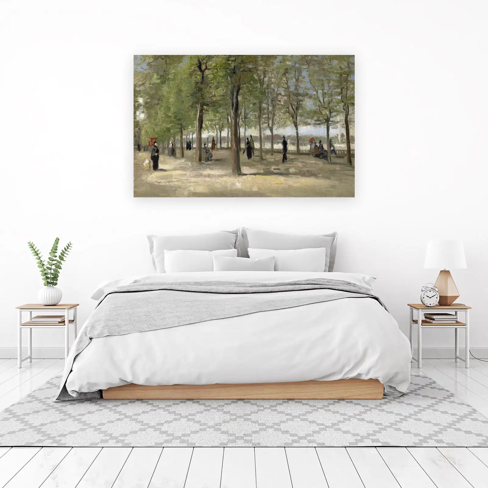 Vintage Park Scene Wall Art - Impressionist Wall Art