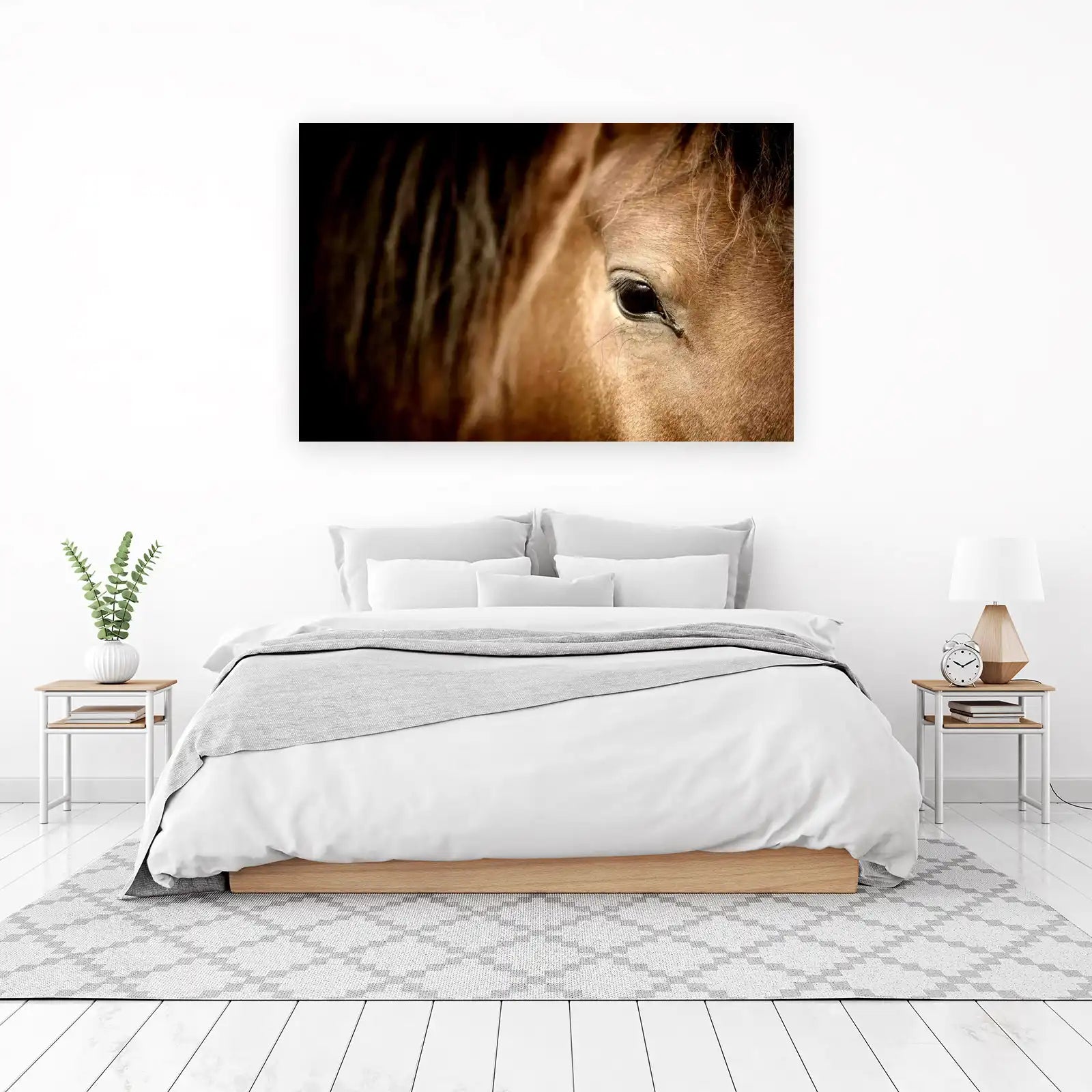 Majestic Horse Eye Close-Up Wall Art