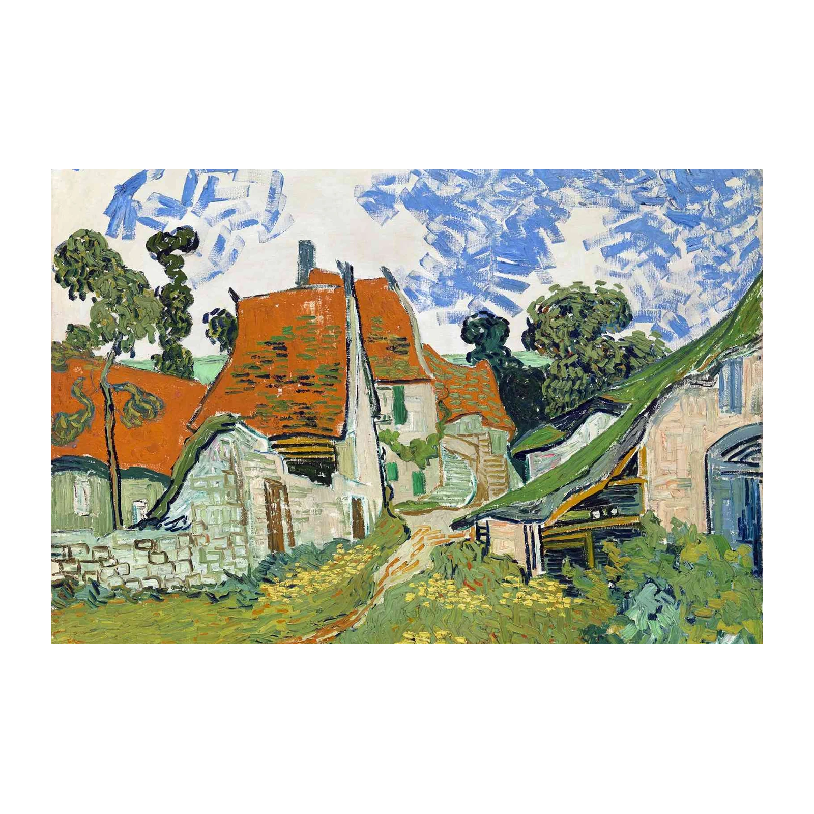 Vincent's Rural Village Scene Wall Art