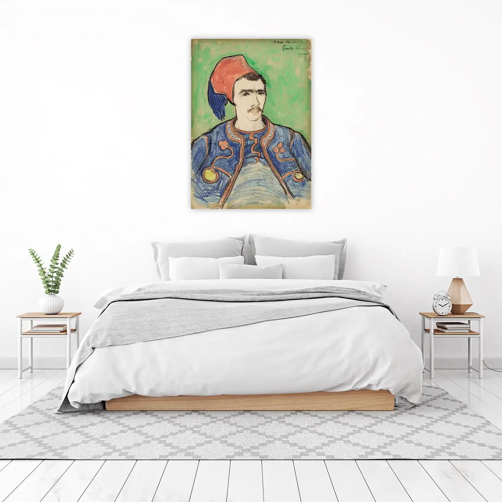Emile Bernard Portrait Van Gogh Inspired Wall Art