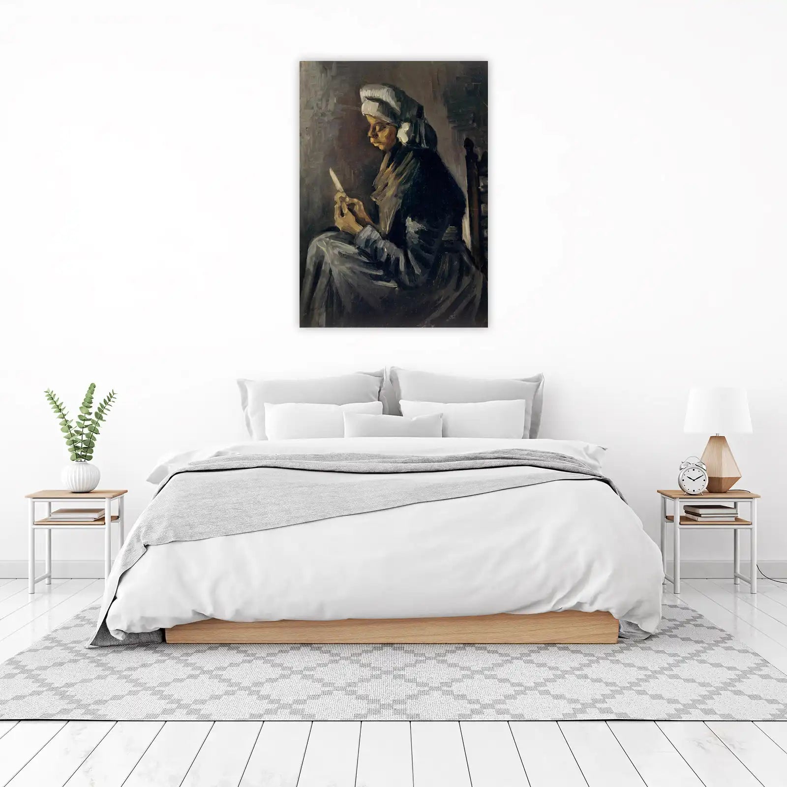 Peasant Woman with Knife Impressionist Wall Art