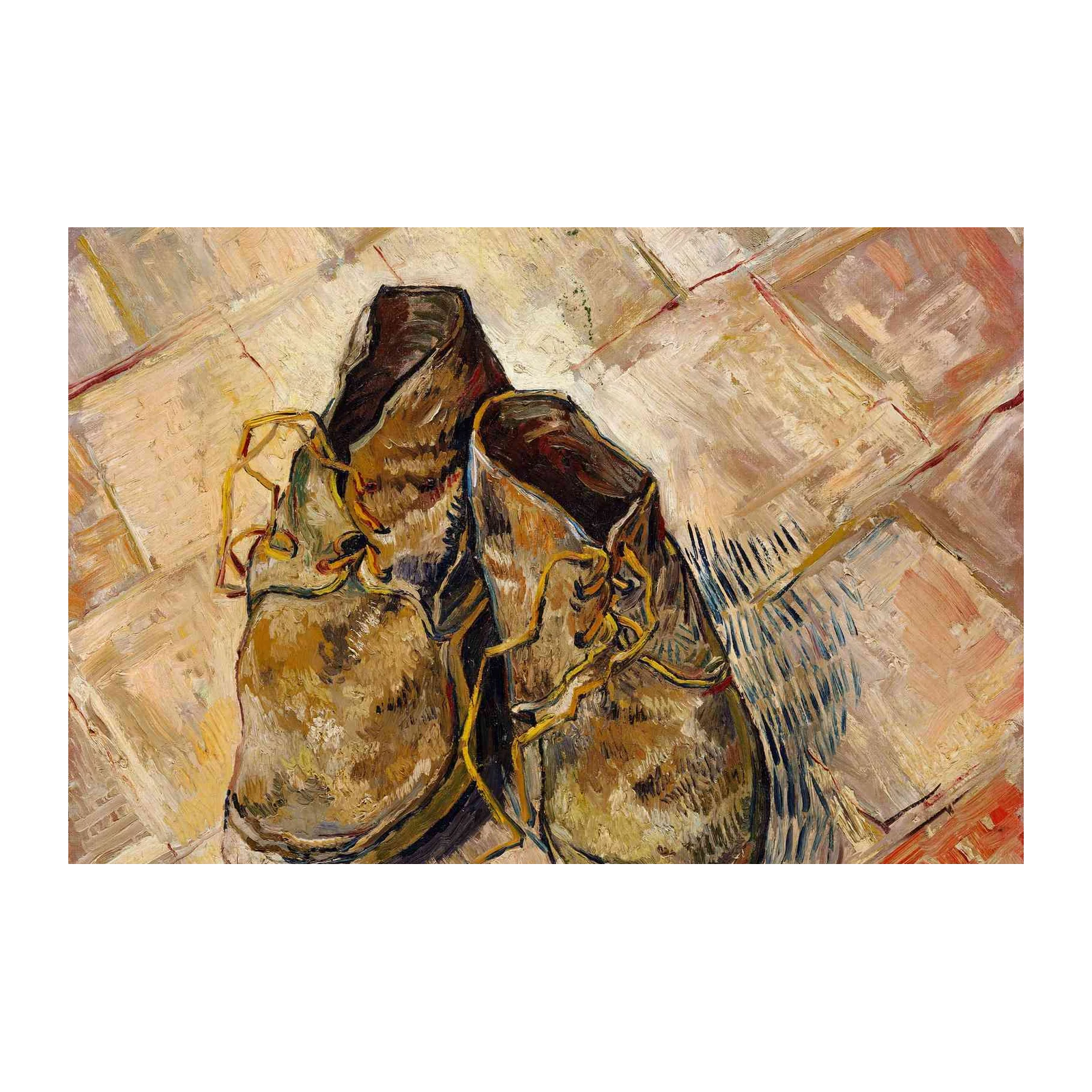 Rustic Boots Impressionist Wall Art Wall Art