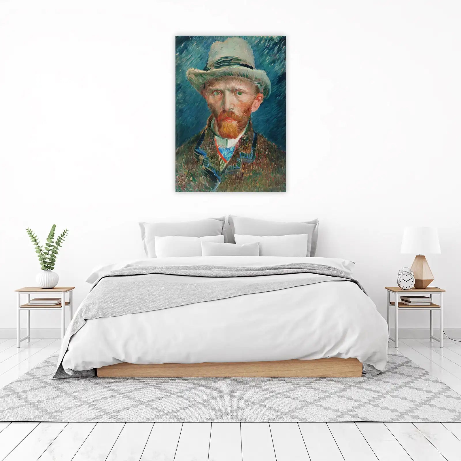 Van Gogh Self-Portrait with Hat Wall Art