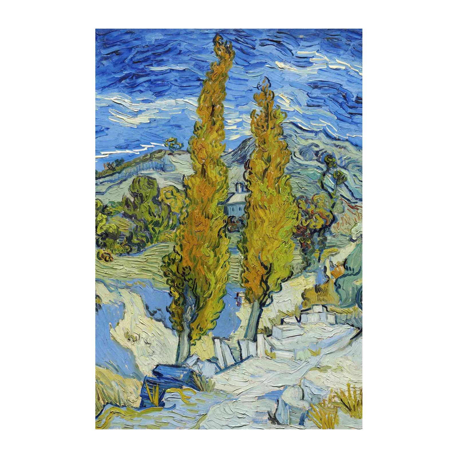 Van Gogh Cypresses Landscape Wall Art