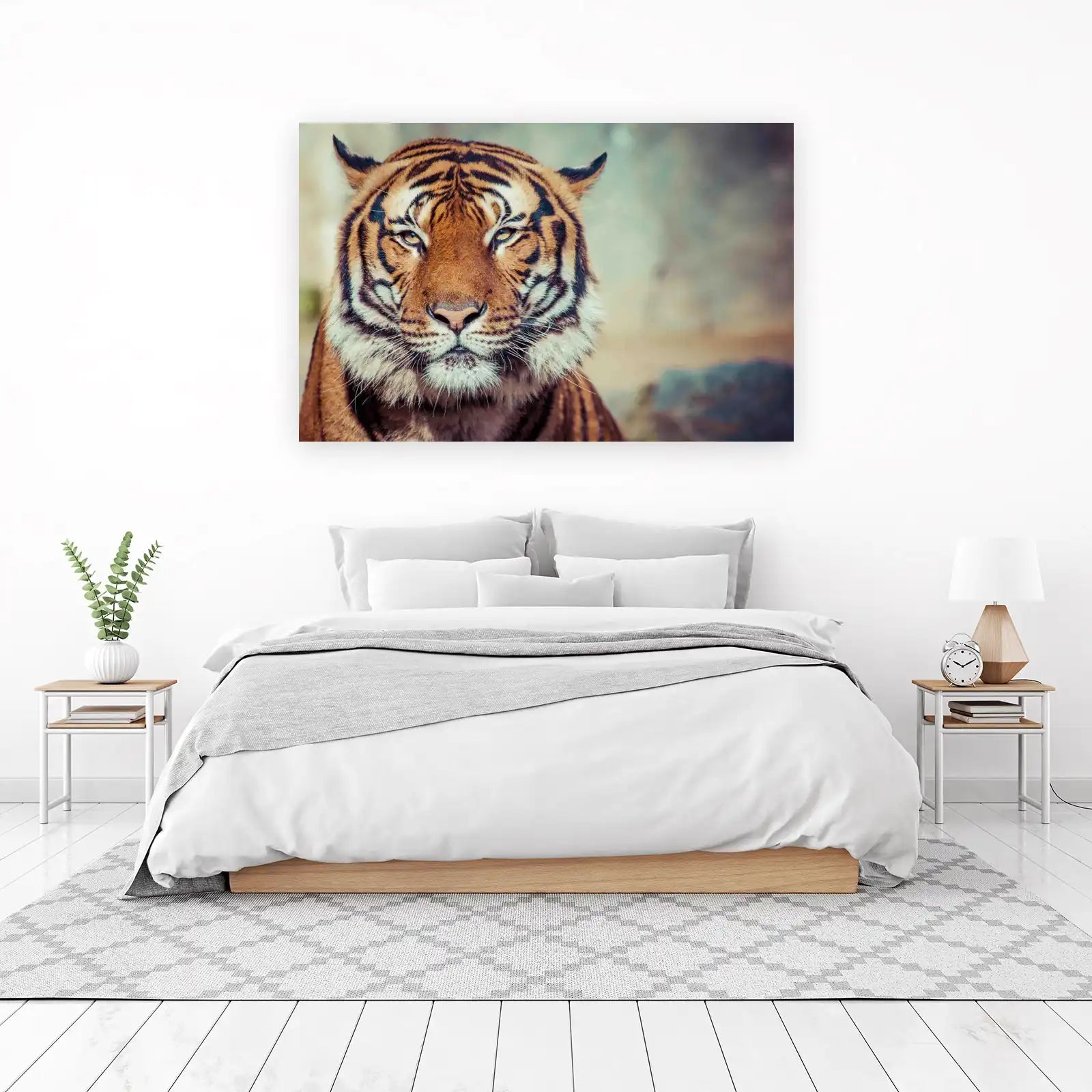 Majestic Tiger Portrait Wall Art for Bold Decor