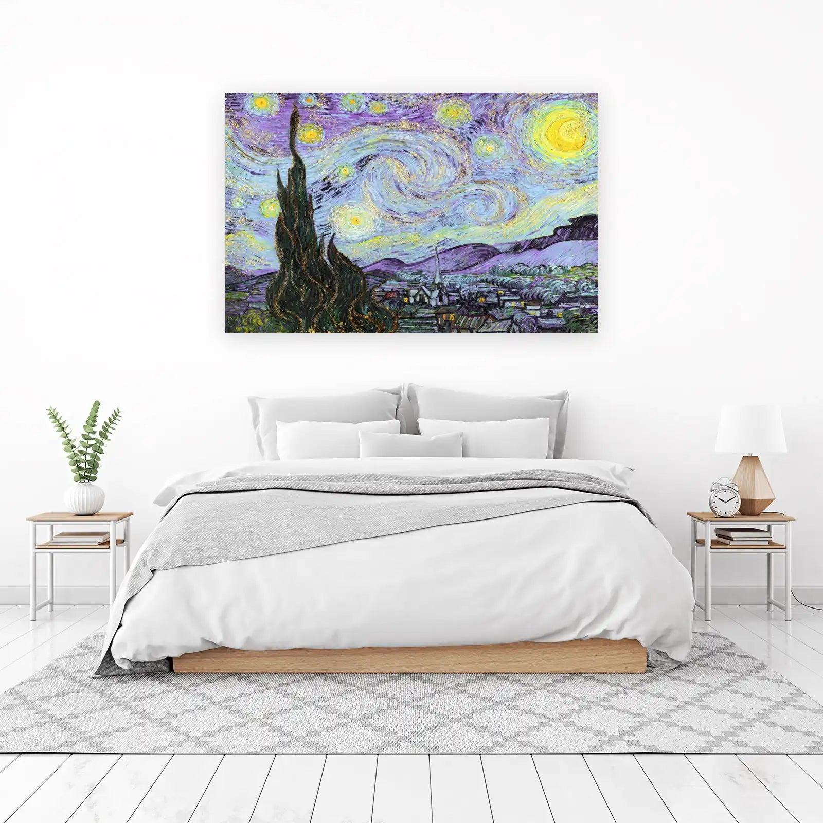Starry Night Emerald Cypress Wall Art