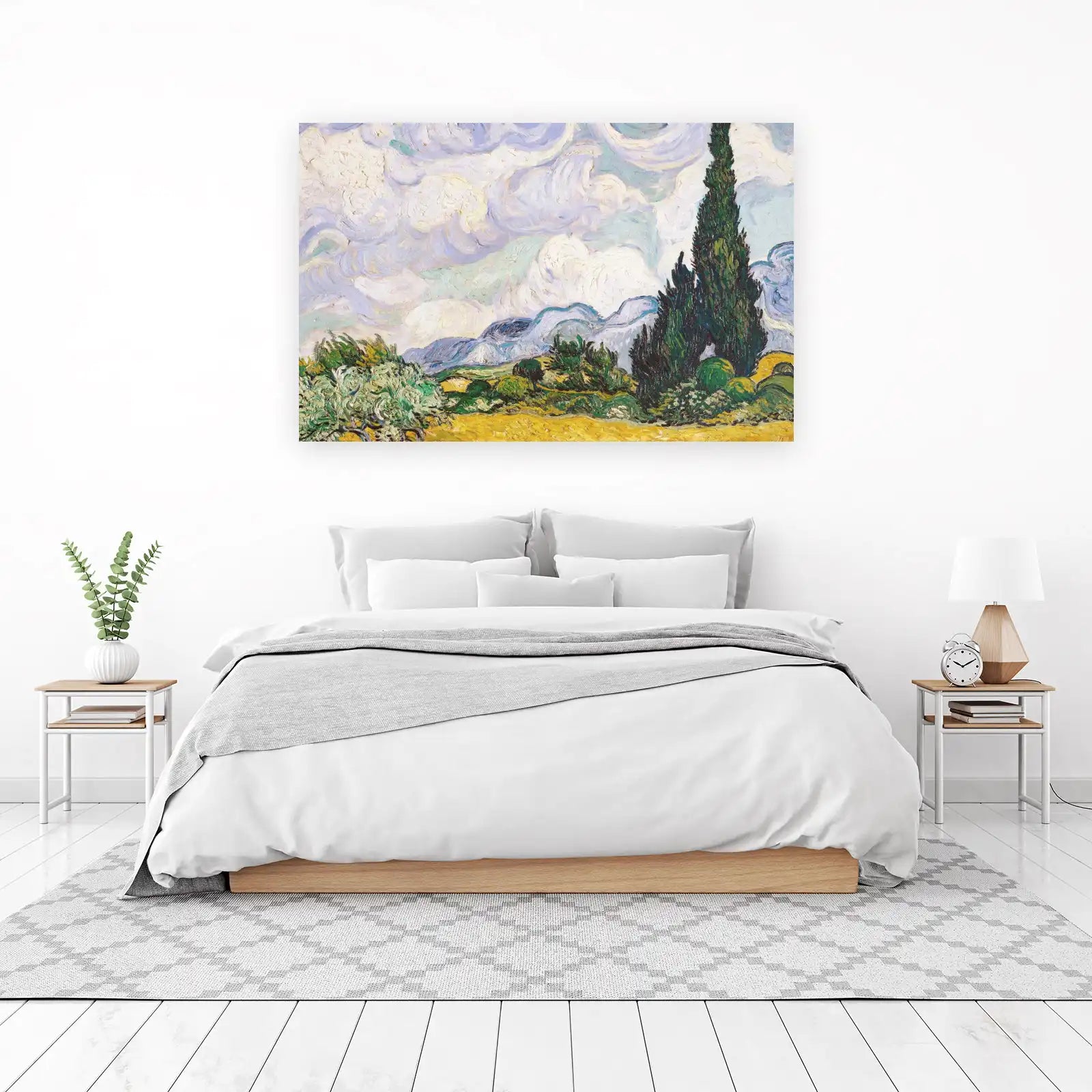 Van Gogh Cypress Landscape Wall Art