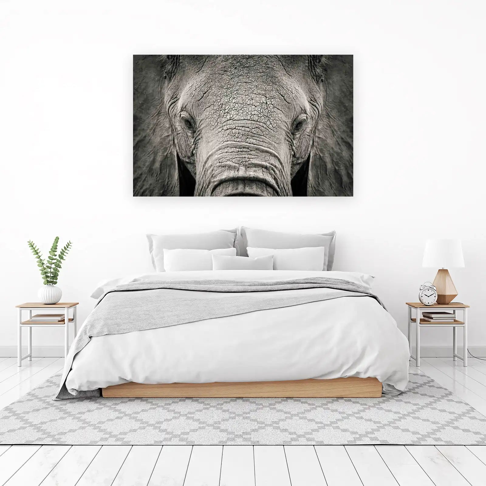 Majestic Elephant Portrait Wall Art - Wildlife Art