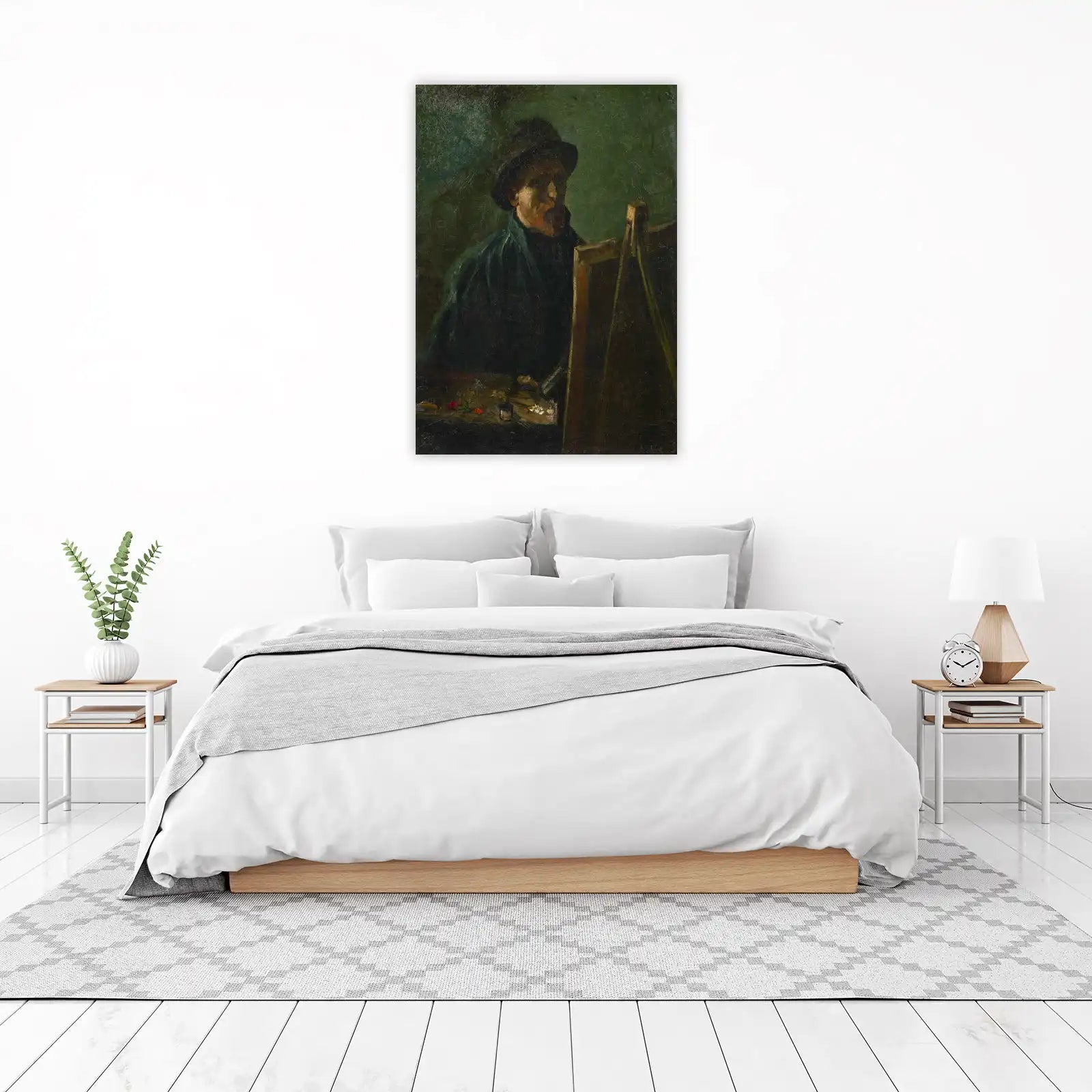 Intense Artist Self-Portrait Wall Art