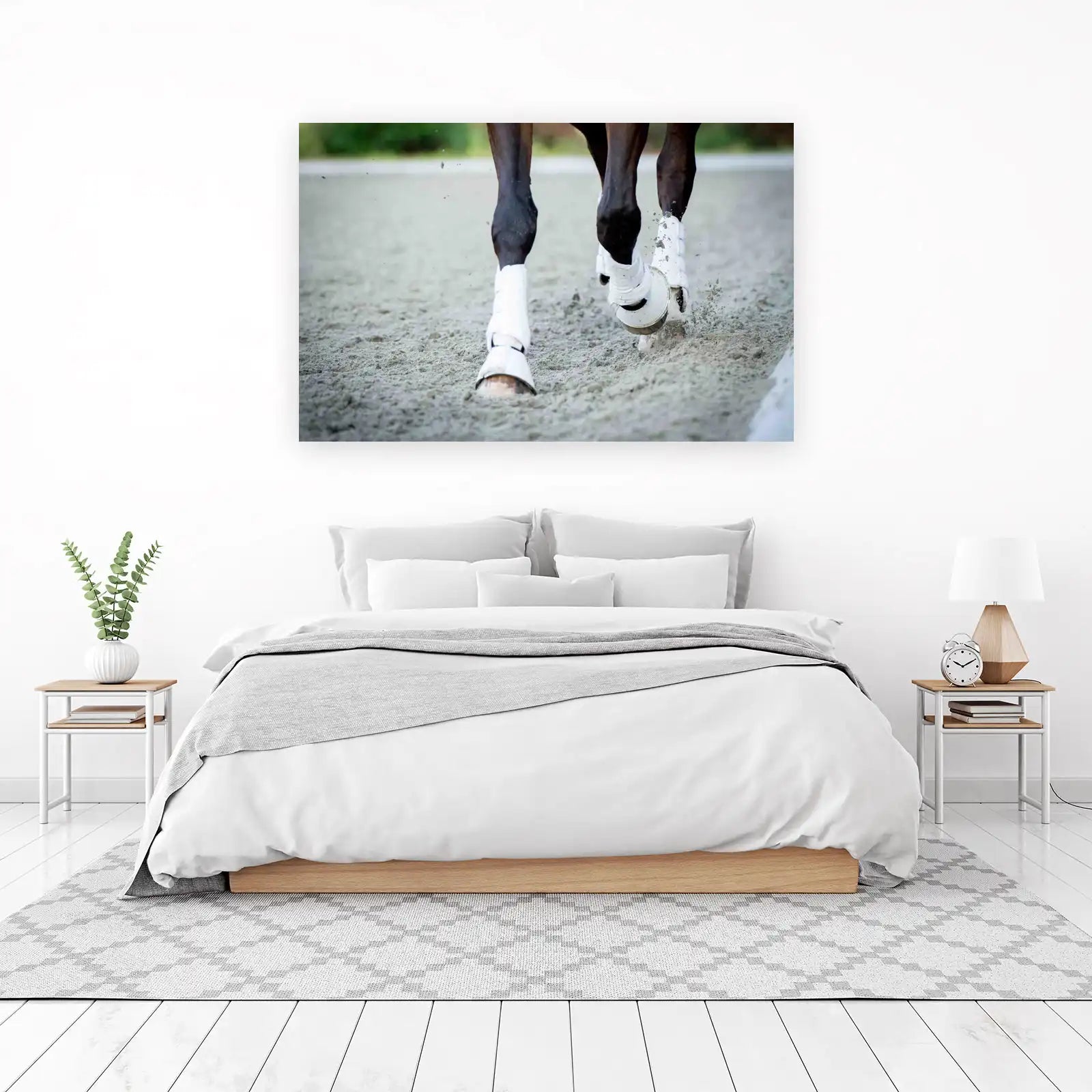 Majestic Horse Hooves Polo Wraps Wall Art