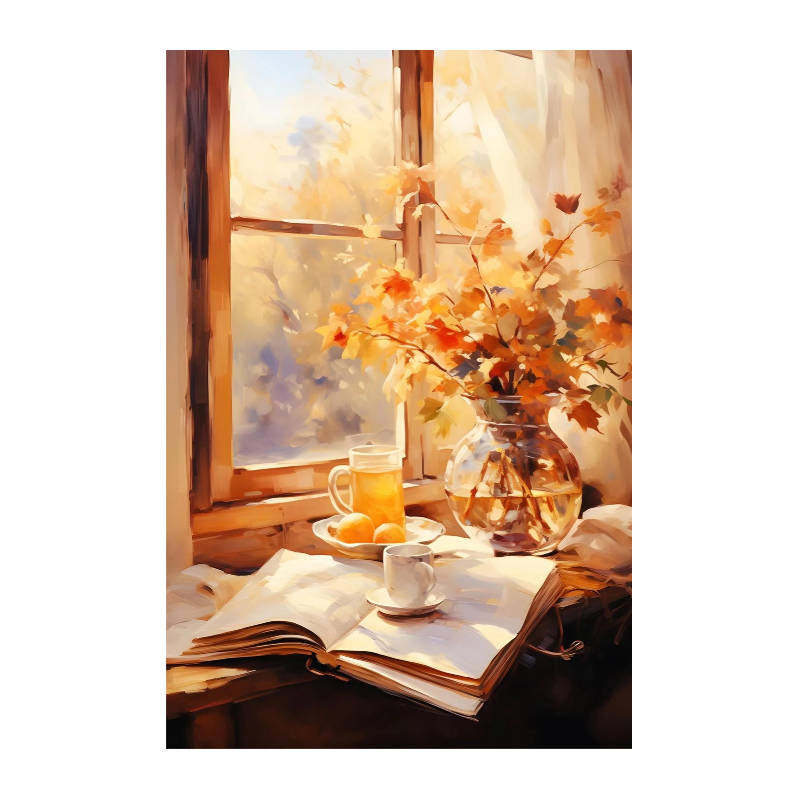 Cozy Autumn Still Life Wall Art