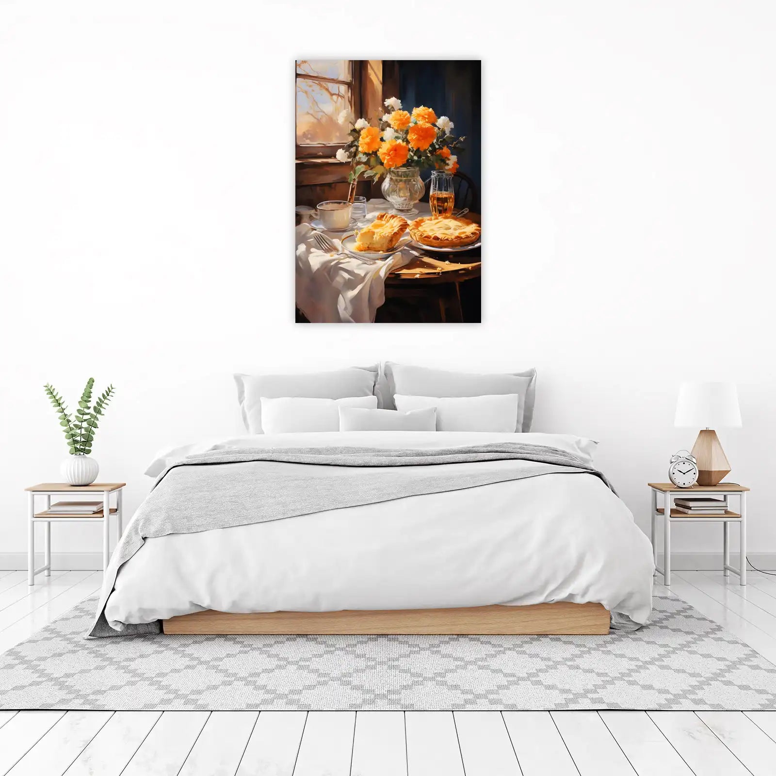 Warm Morning Pie & Flowers Wall Art