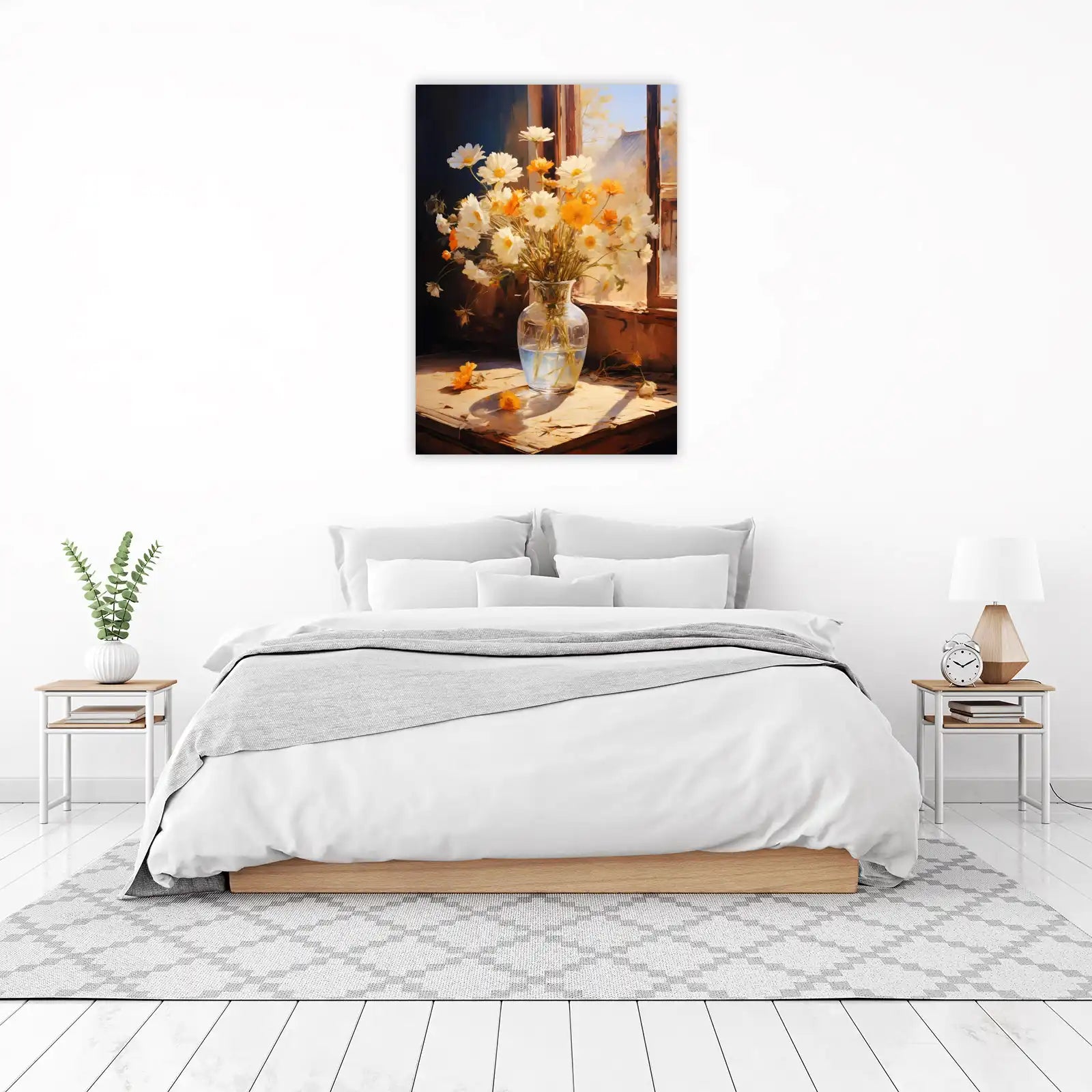 Daisies & Sunlight Still Life Wall Art