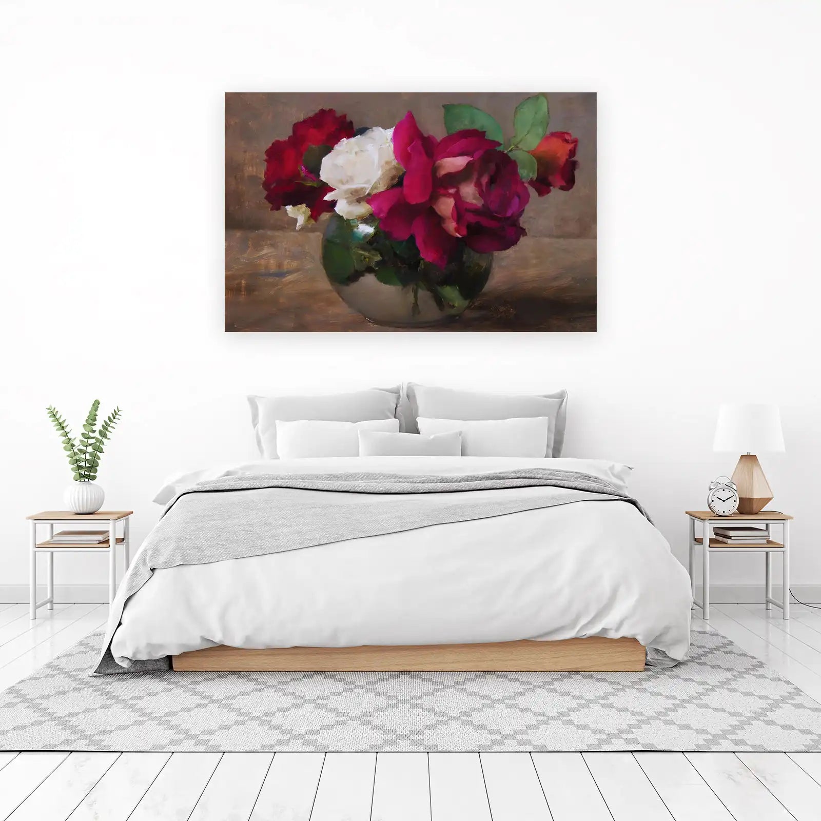 Rich Rose Bouquet Still Life Wall Art
