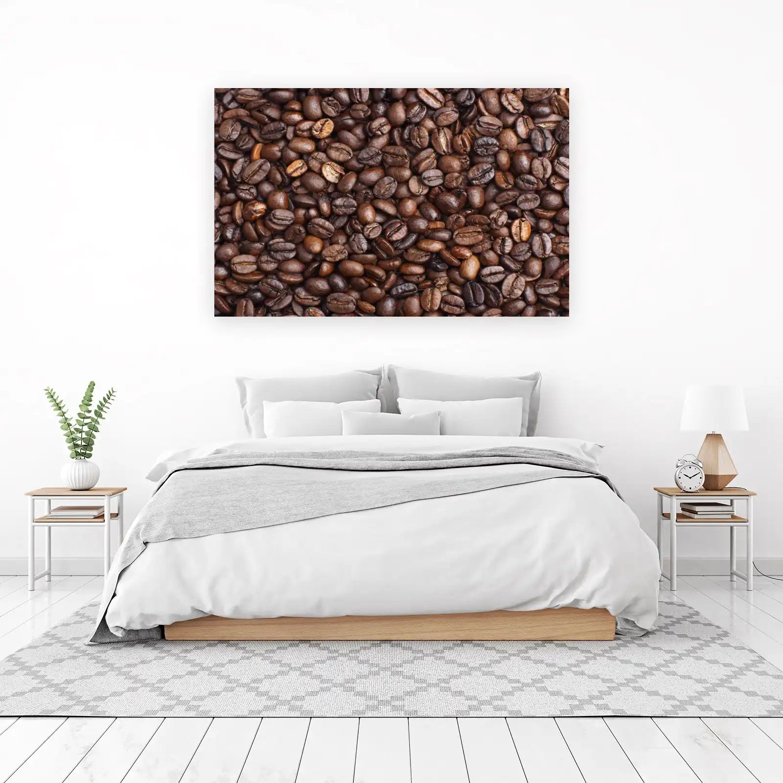 Rich Coffee Beans Close-Up Wall Art