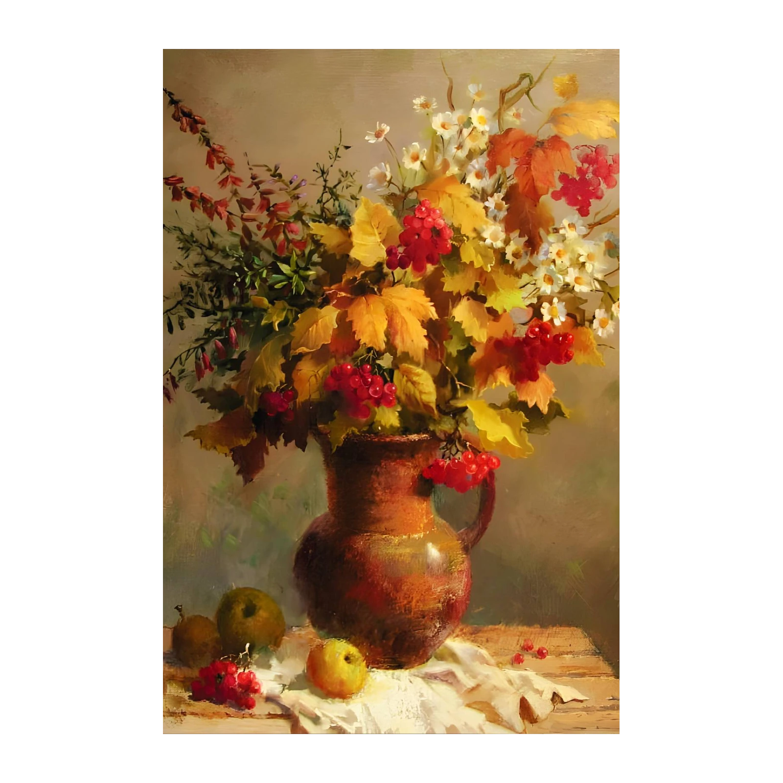 Autumn Harvest Still Life Wall Art