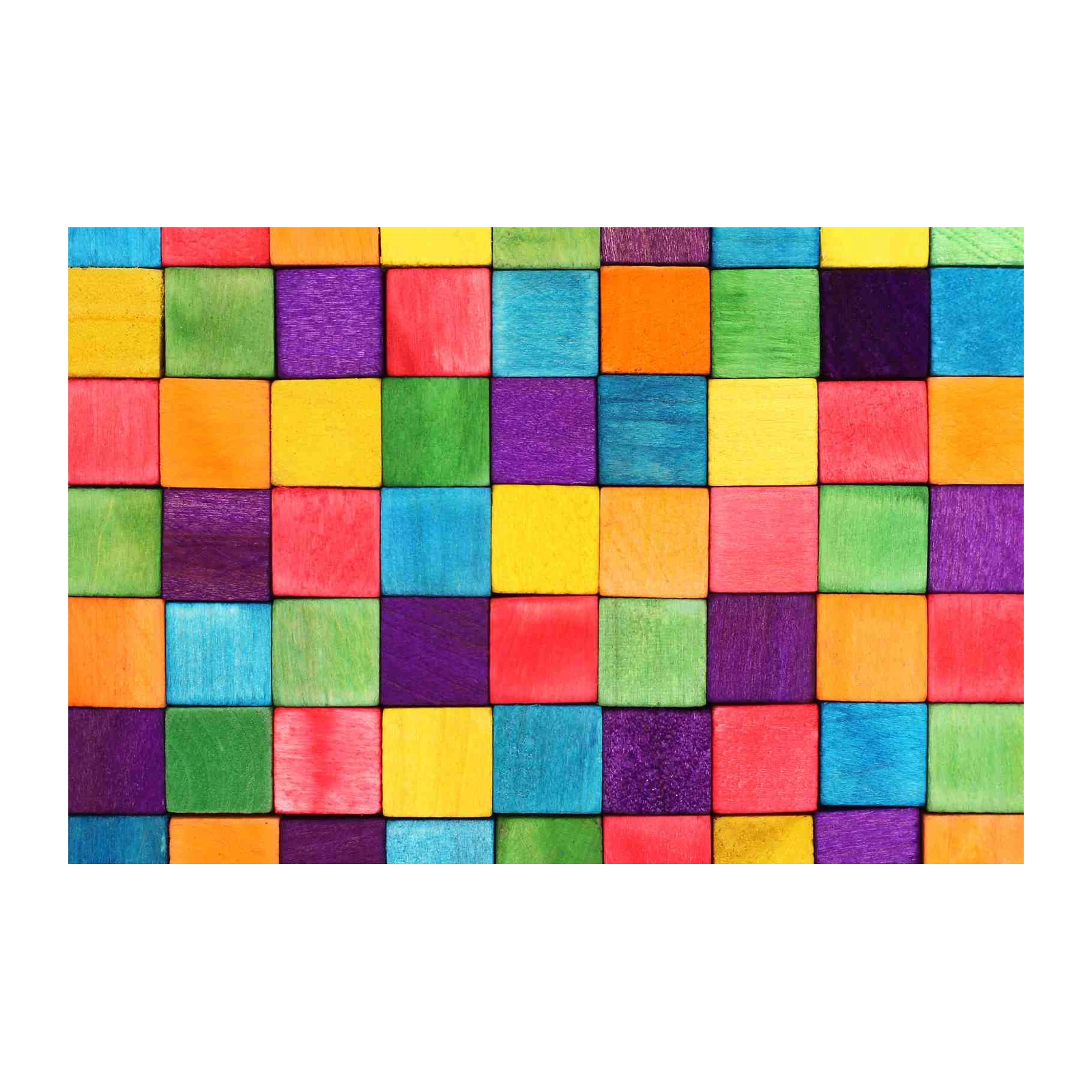 Vibrant Geometric Squares Wall Art